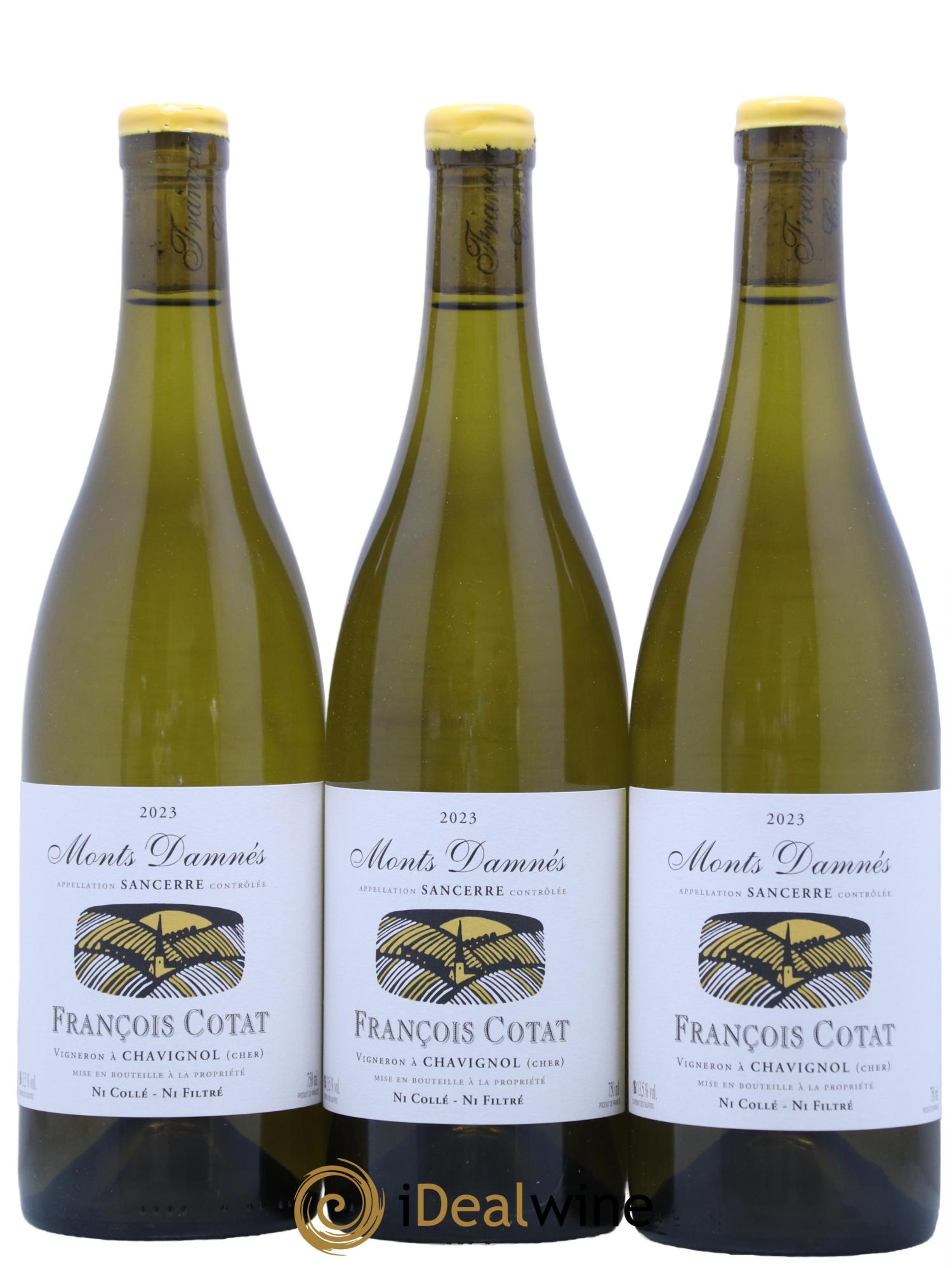Sancerre Les Monts Damnés François Cotat 2023 - Lot de 3 bouteilles - 0