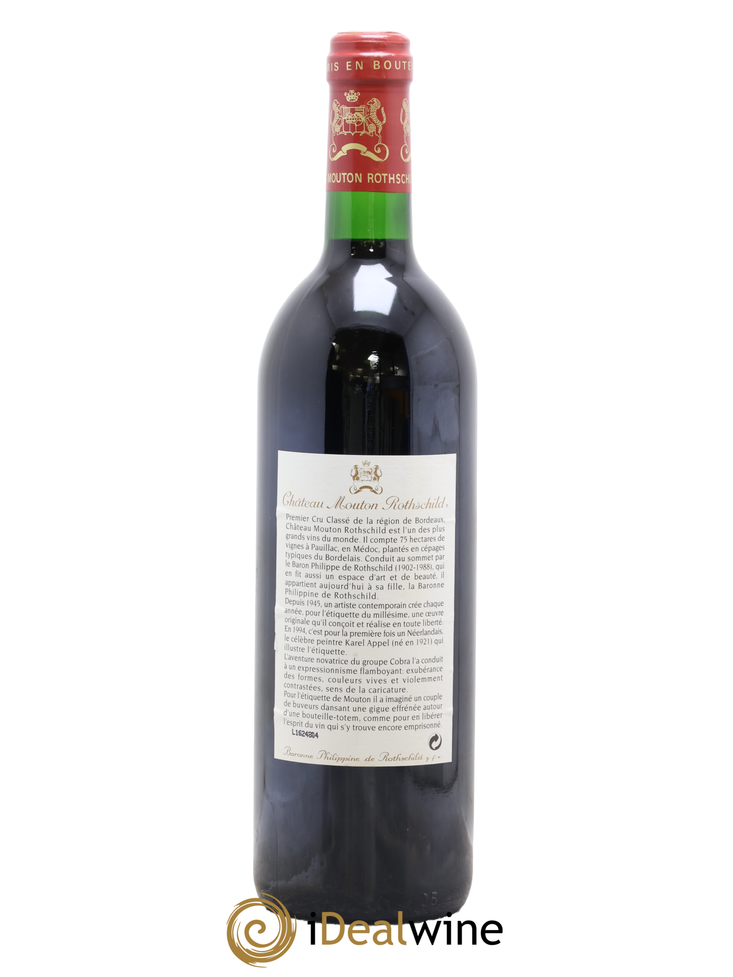Château Mouton Rothschild 1er Grand Cru Classé 1994 - Lot de 1 bouteille - 1