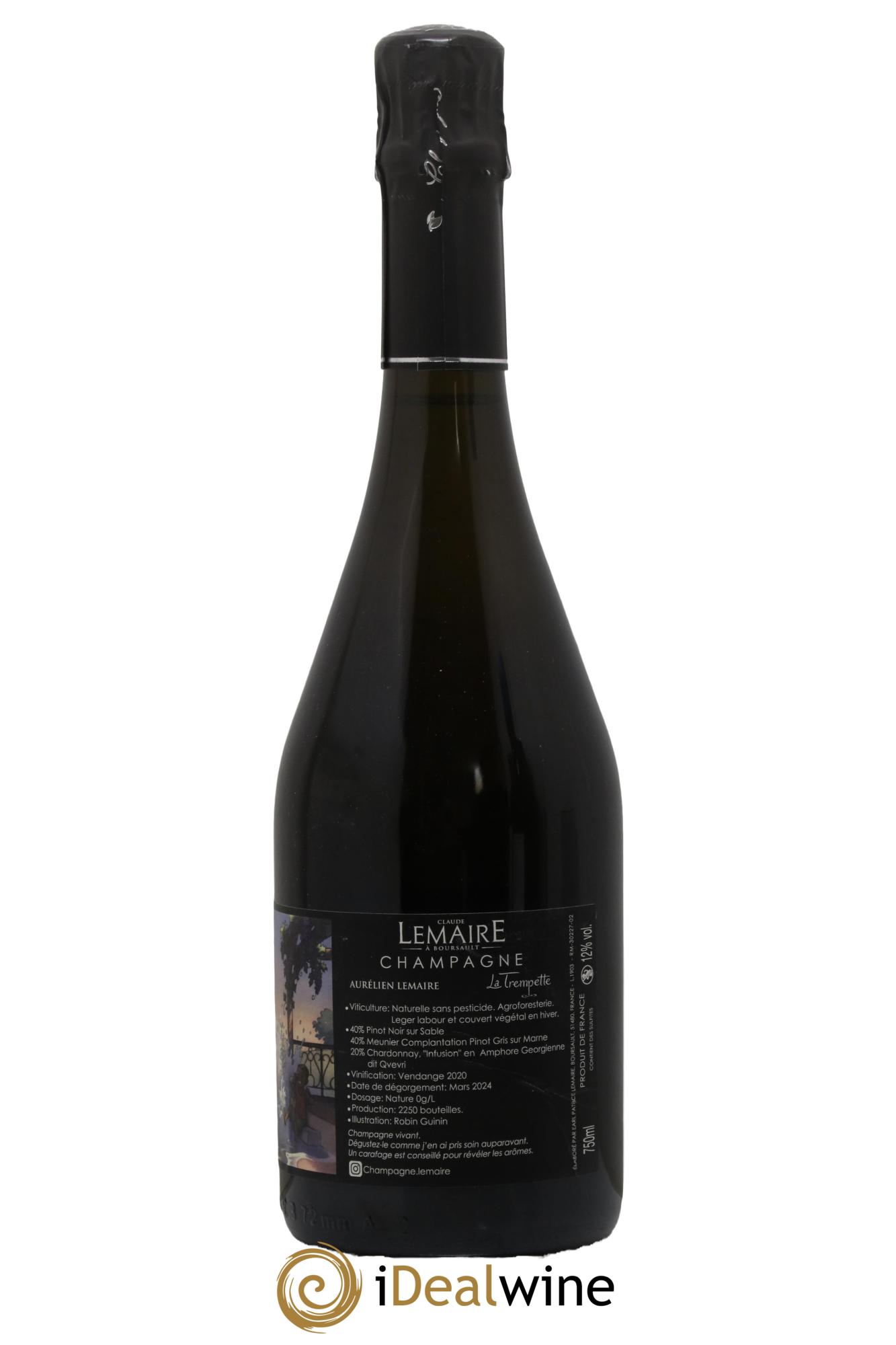 La Trempette Aurélien Lemaire 2020 - Lot de 1 bouteille - 1