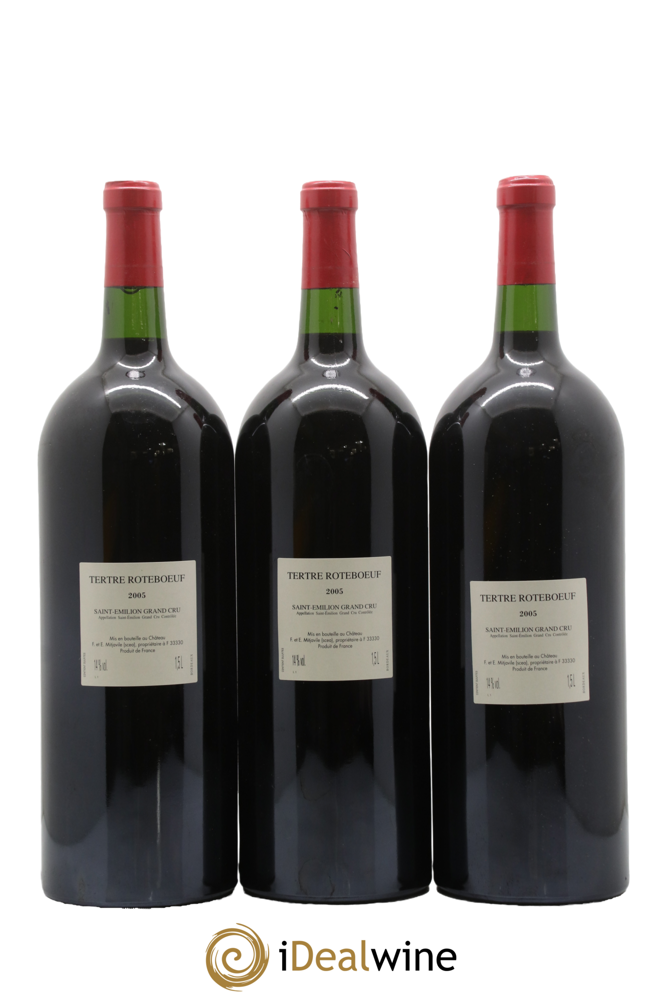 Château Tertre Roteboeuf 2005 - Lot of 6 magnums - 4