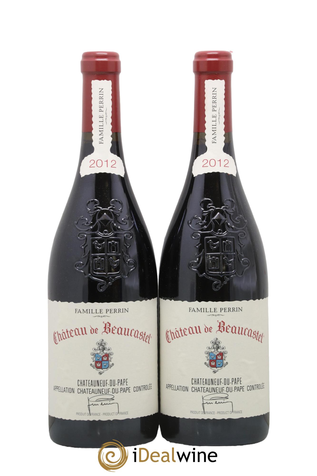 Châteauneuf-du-Pape Château de Beaucastel Famille Perrin 2012 - Lot de 2 bouteilles - 0