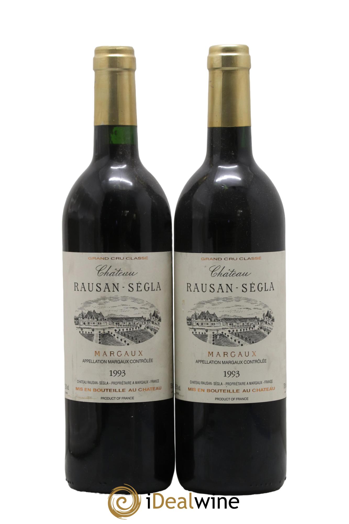 Château Rauzan Ségla Grand Cru Classé 1993 - Lotto di 2 bottiglie - 0