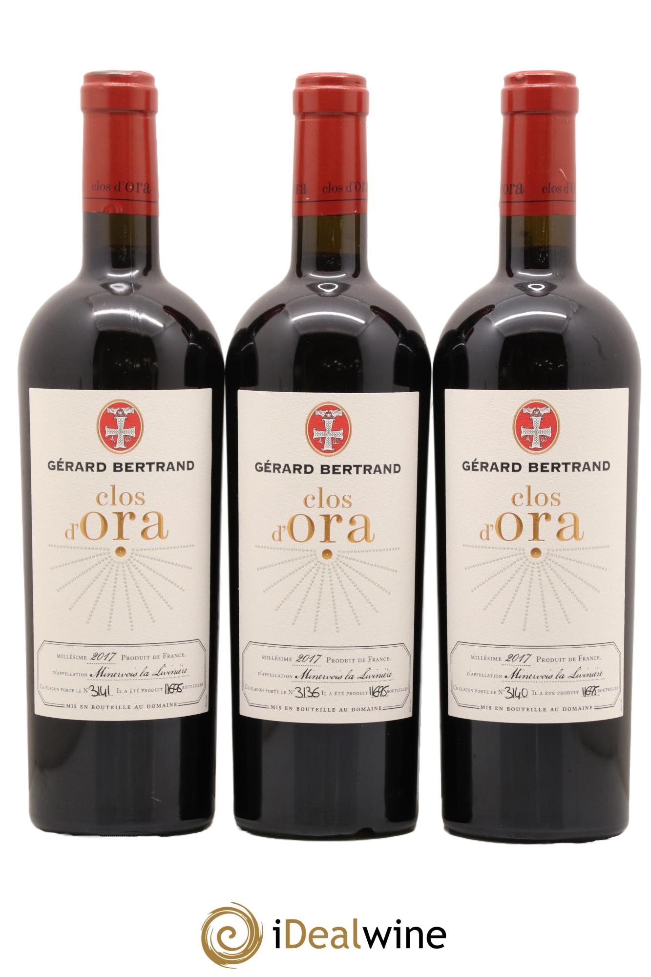 Minervois La Livinière Clos d'Ora Gérard Bertrand 2017 - Lot de 3 bouteilles - 0