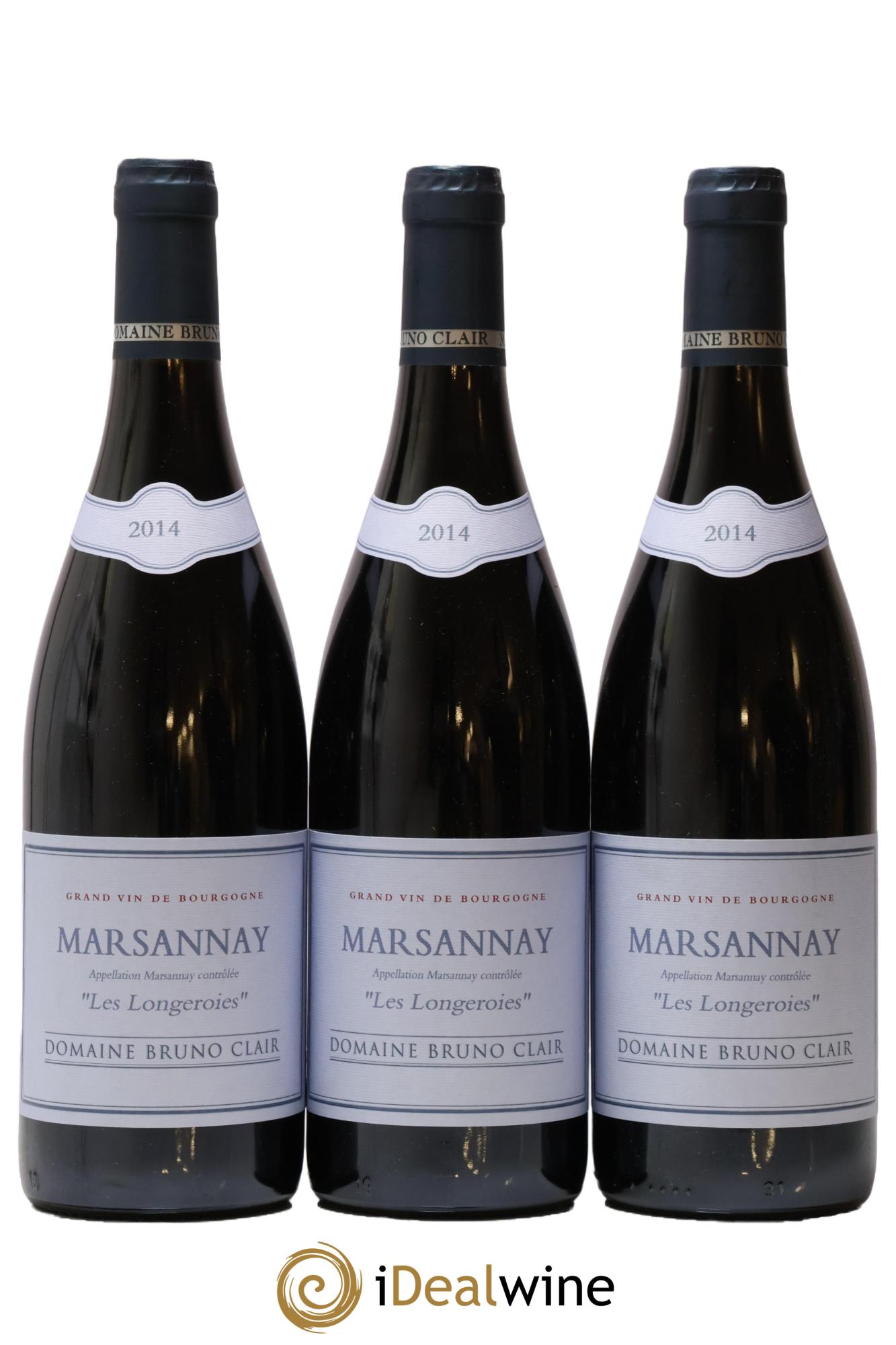 Marsannay Les Longeroies Bruno Clair (Domaine) 2014 - Lot de 3 bouteilles - 0
