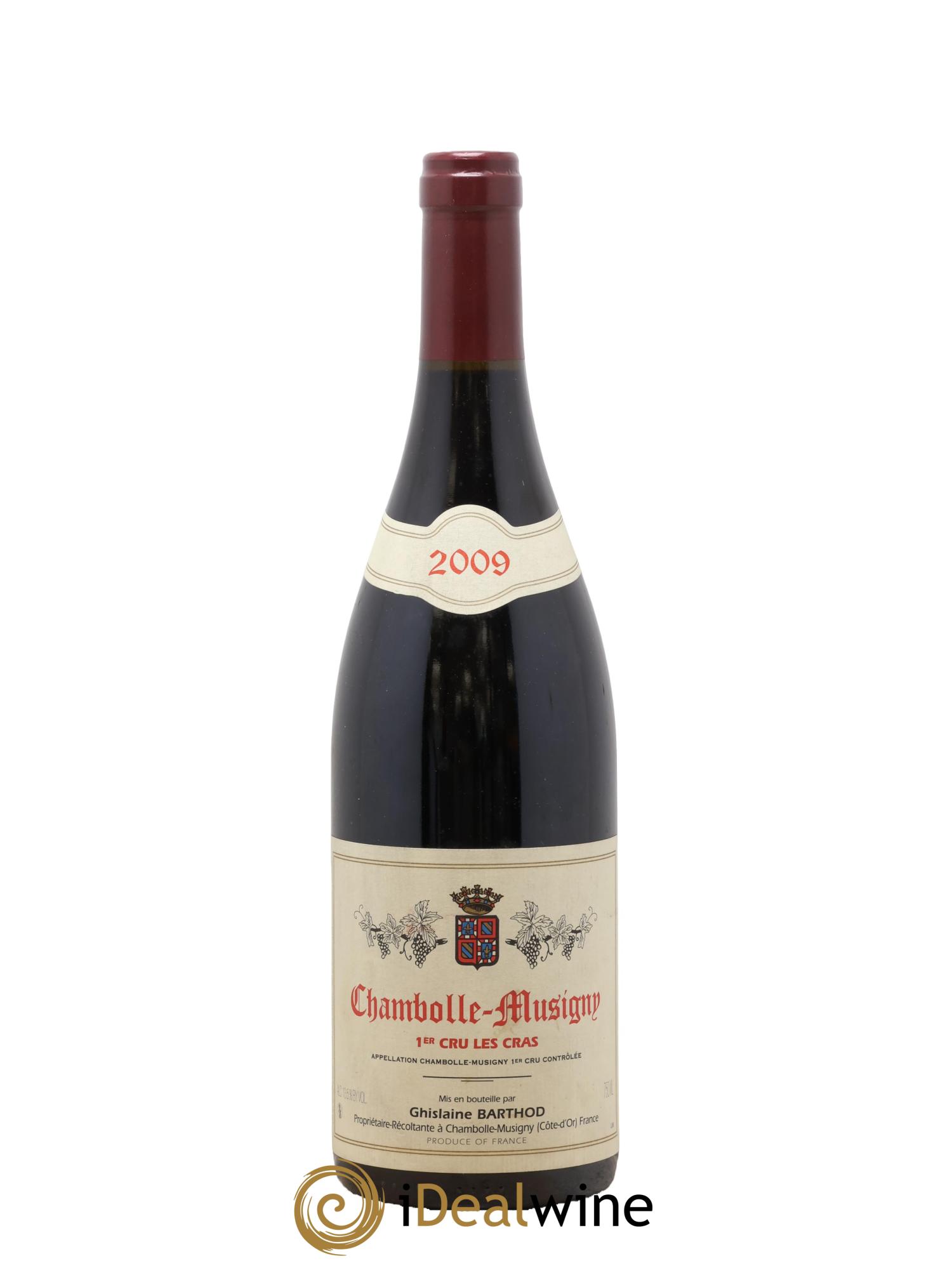 Chambolle-Musigny 1er Cru Les Cras Ghislaine Barthod 2009 - Lot de 1 bouteille - 0