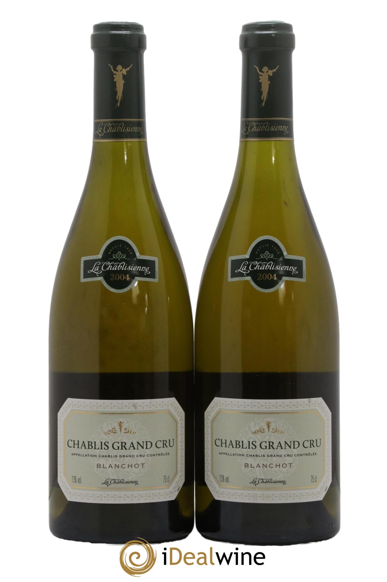 Chablis Grand Cru Blanchot La Chablisienne 2004 - Lot de 2 bouteilles - 0
