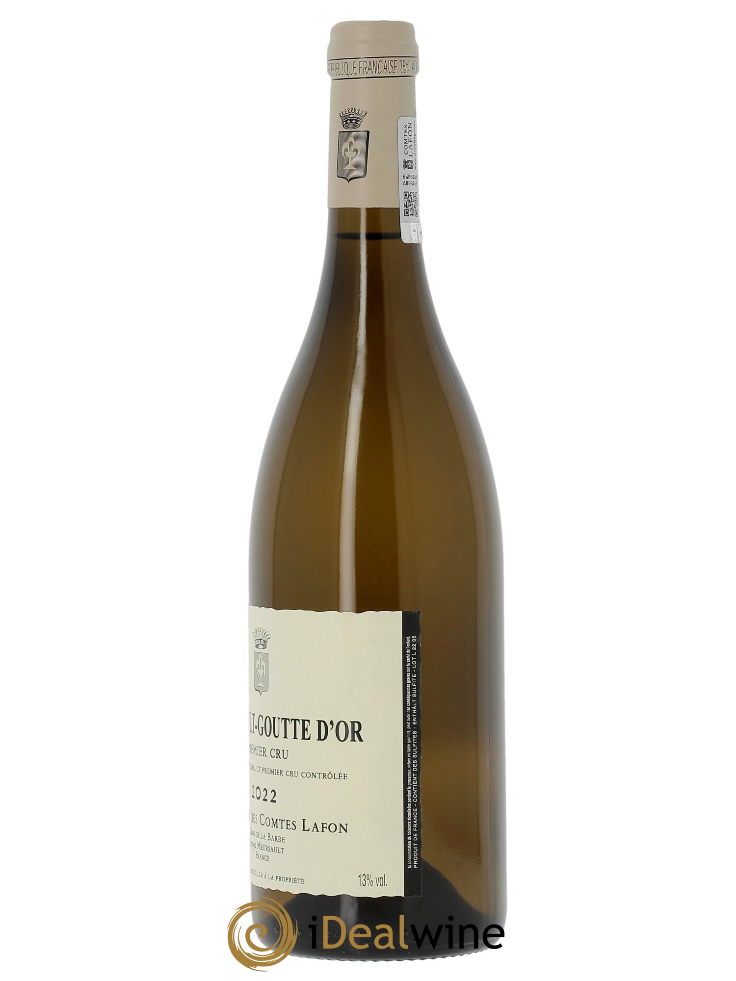 Meursault 1er Cru Goutte d'Or Comtes Lafon (Domaine des) 2022 - Lot de 1 bouteille - 1