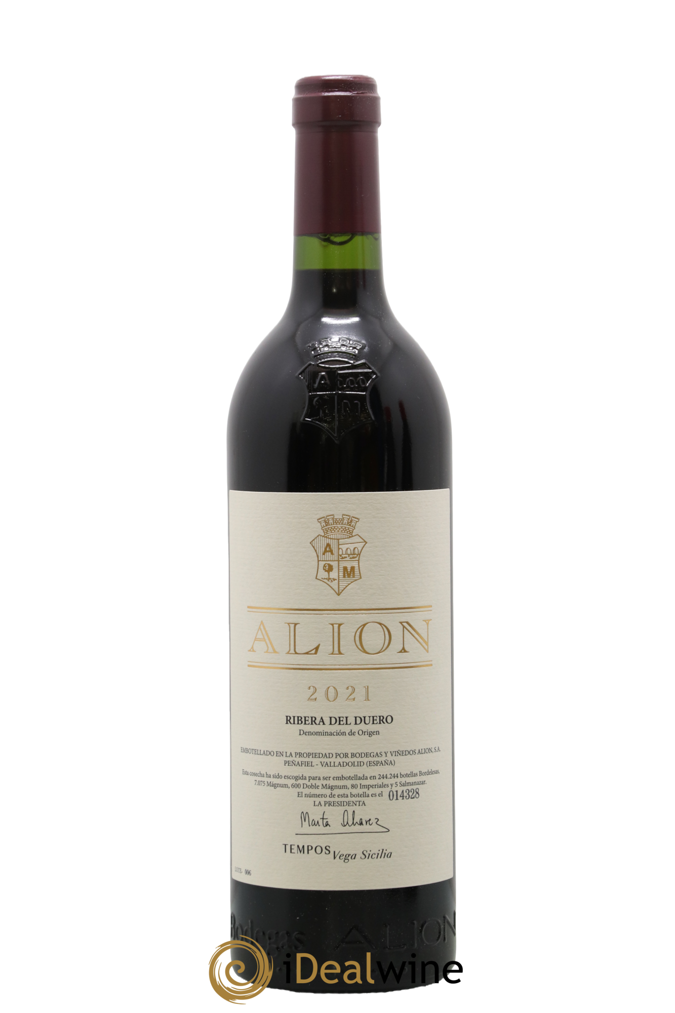 Ribera Del Duero DO Vega Sicilia Alion Famille Alvarez 2021 - Lot of 1 bottle - 0