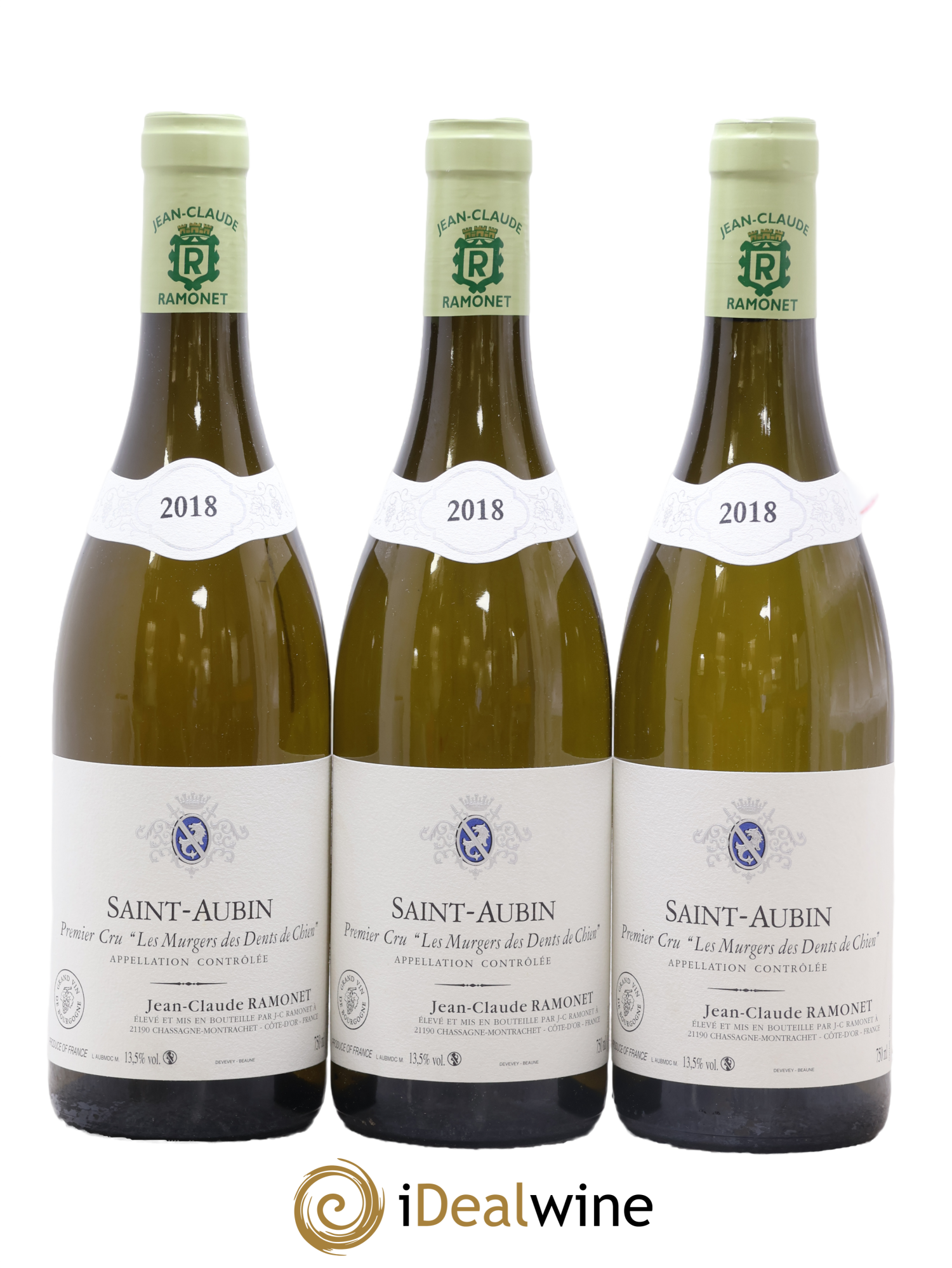 Saint-Aubin 1er Cru Les Murgers des Dents de Chien Ramonet (Domaine) 2018 - Lot de 3 bouteilles - 0