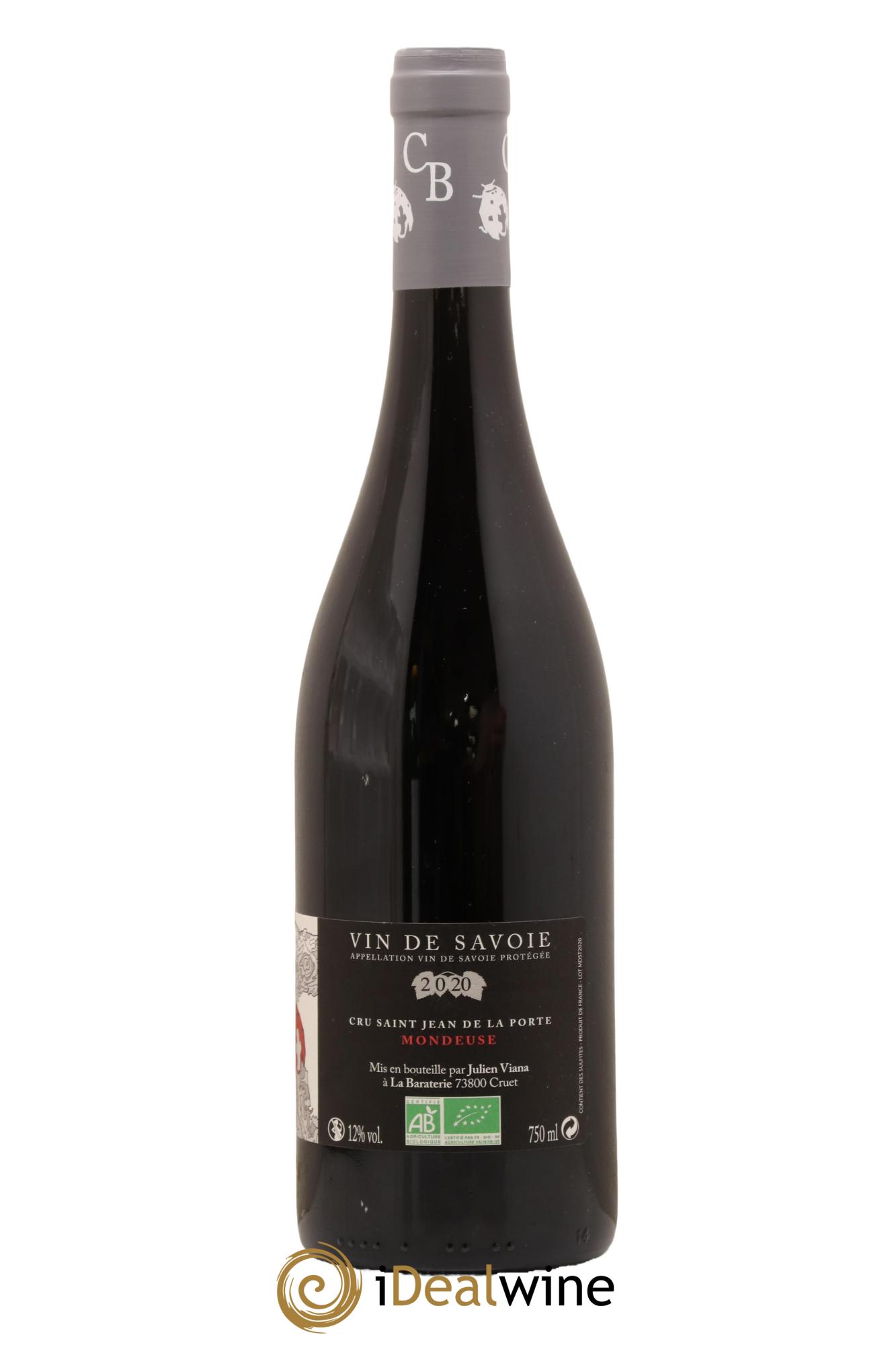 Vin de Savoie Mondeuse Saint Jean de la Porte Cellier de la Baraterie 2020 - Lot de 1 bouteille - 1