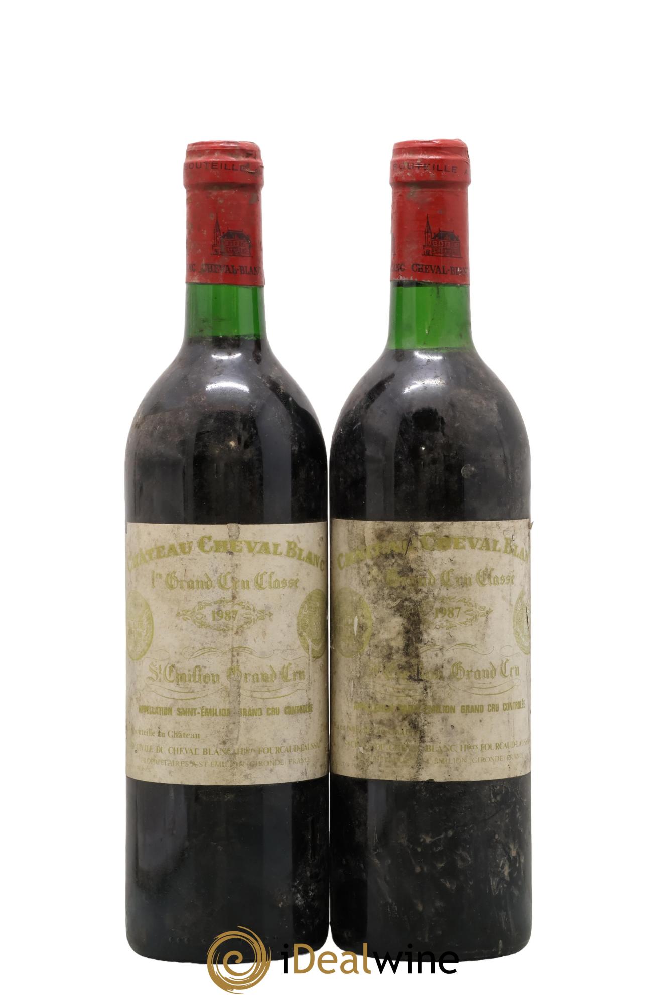 Château Cheval Blanc 1er Grand Cru Classé A 1987 - Lot de 2 bouteilles - 0