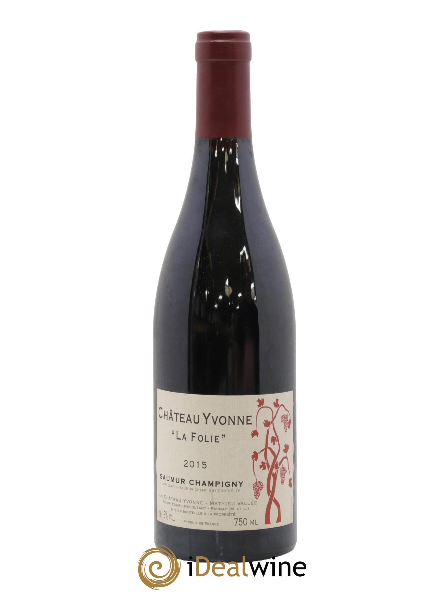 Saumur-Champigny La Folie Château Yvonne 2015 - Lot de 1 bouteille - 0