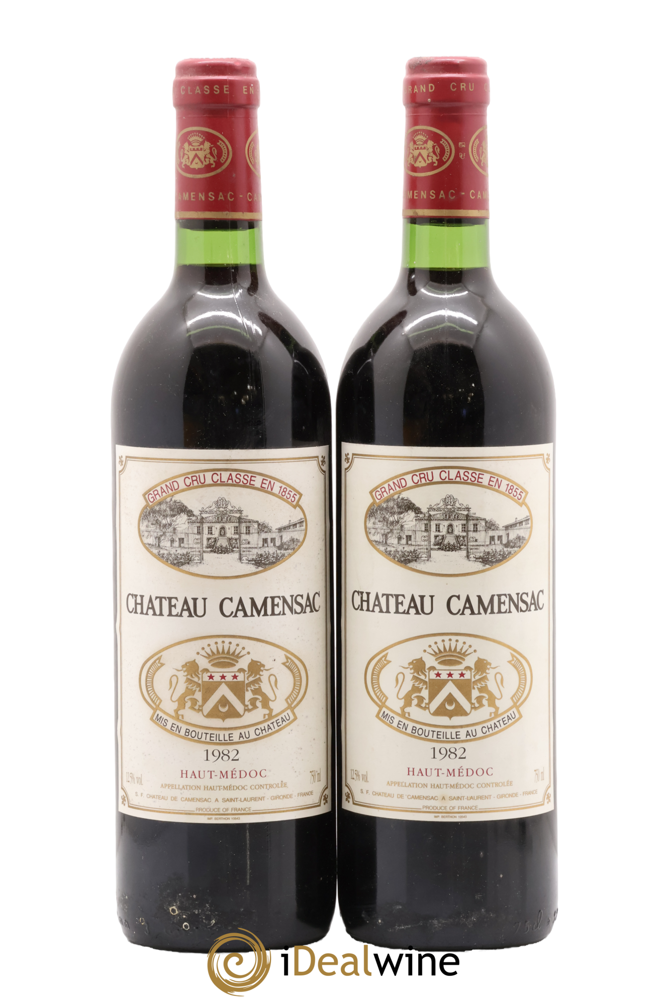 Château Camensac 5ème Grand Cru Classé 1982 - Lot de 2 bouteilles - 0