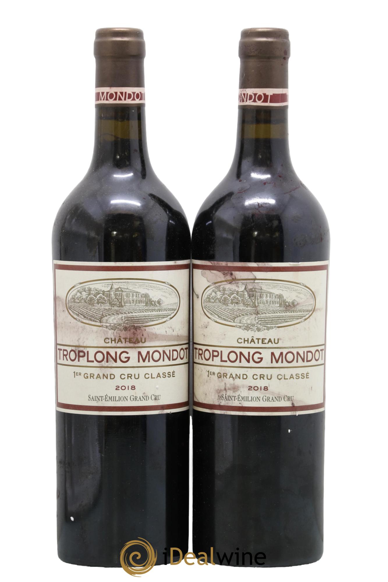 Château Troplong Mondot 1er Grand Cru Classé B 2018 - Lot of 2 bottles - 0