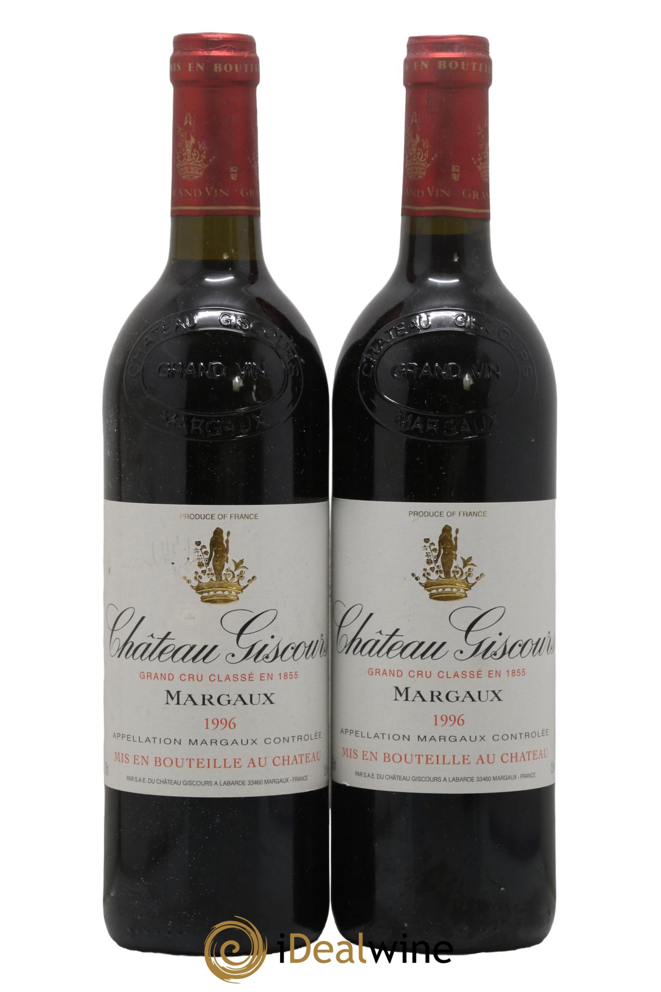 Château Giscours 3ème Grand Cru Classé 1996 - Lot of 2 bottles - 0