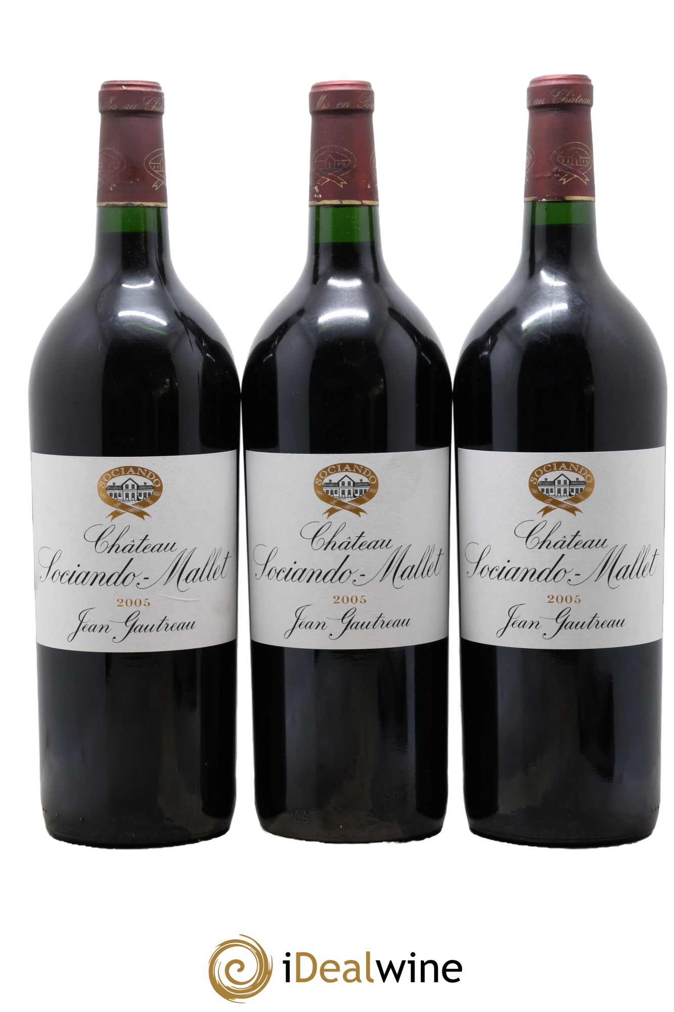 Château Sociando Mallet 2005 - Lot de 3 magnums - 0