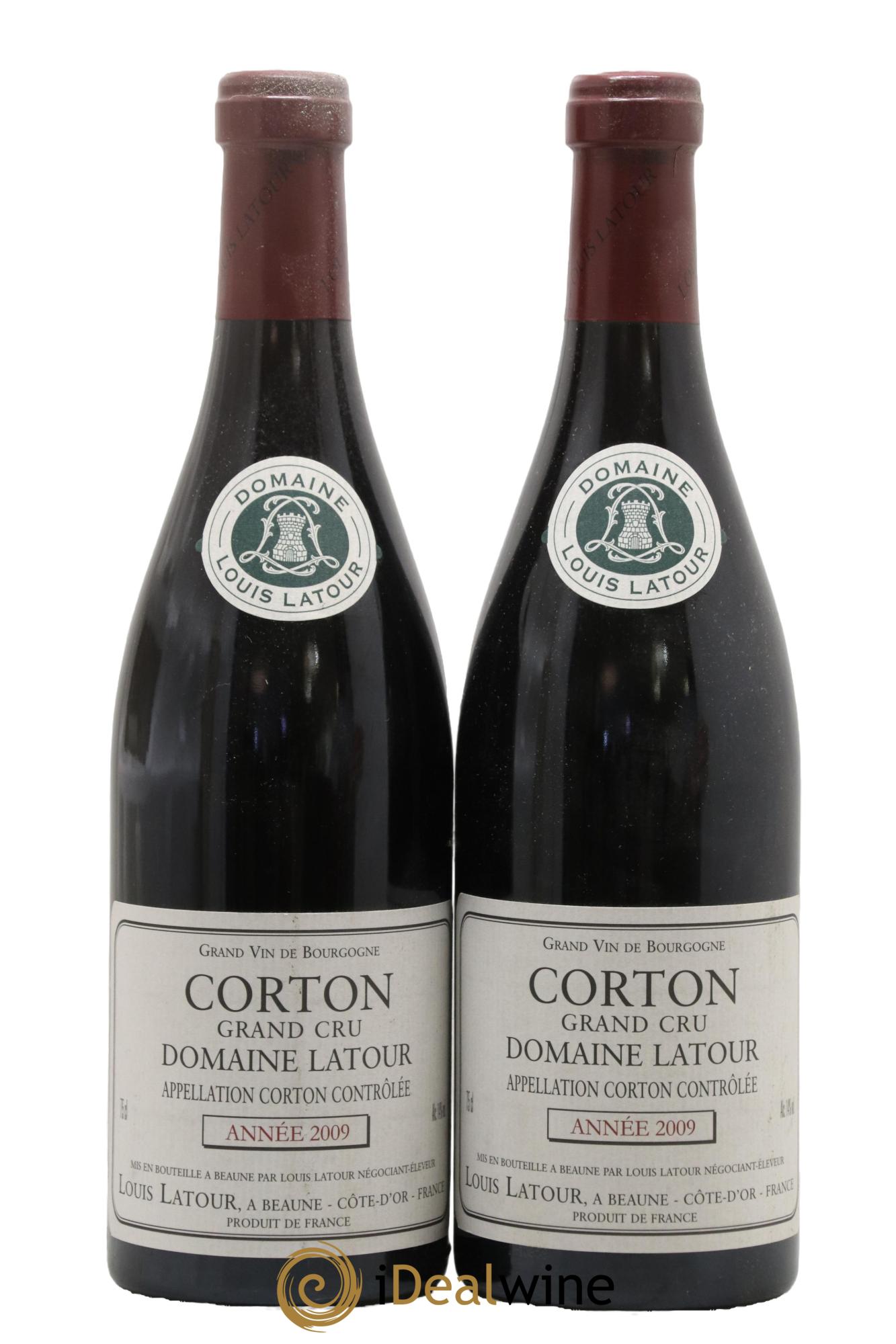 Corton Grand Cru Louis Latour 2009 - Lot of 2 bottles - 0
