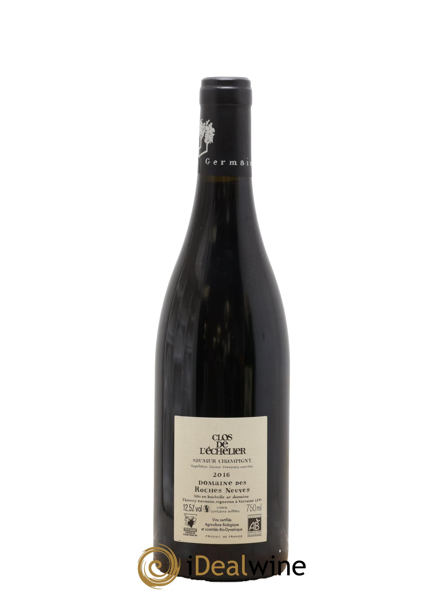 Saumur-Champigny Clos de l'Echelier Domaine des Roches Neuves - Thierry Germain 2016 - Lot de 1 bouteille - 1