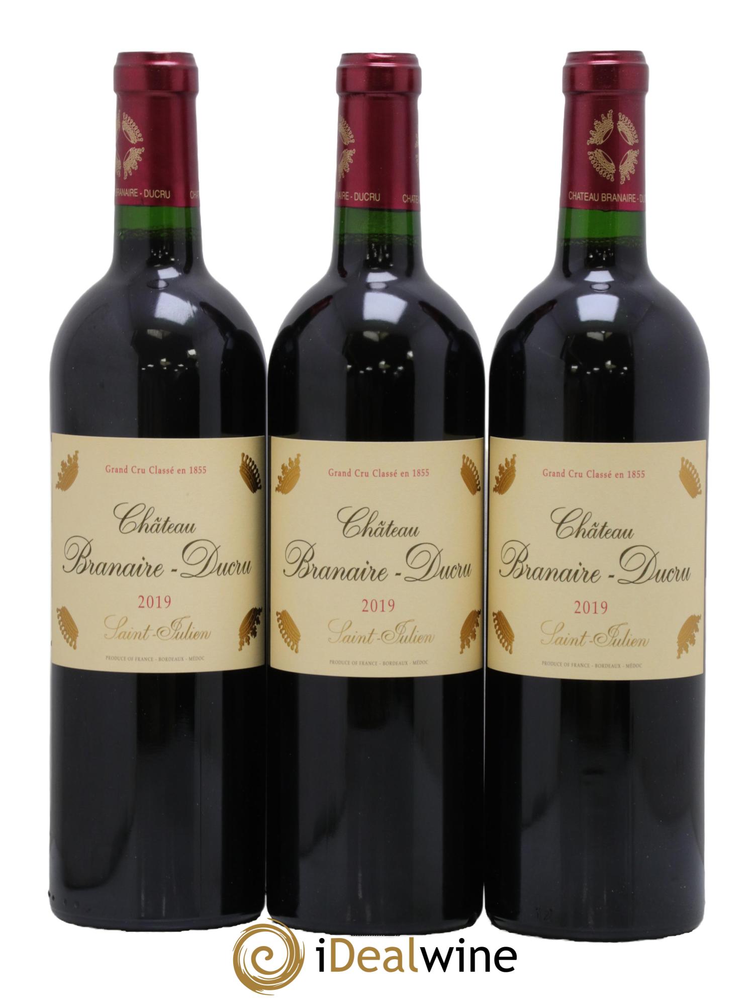 Château Branaire Ducru 4ème Grand Cru Classé 2019 - Posten von 3 Flaschen - 0