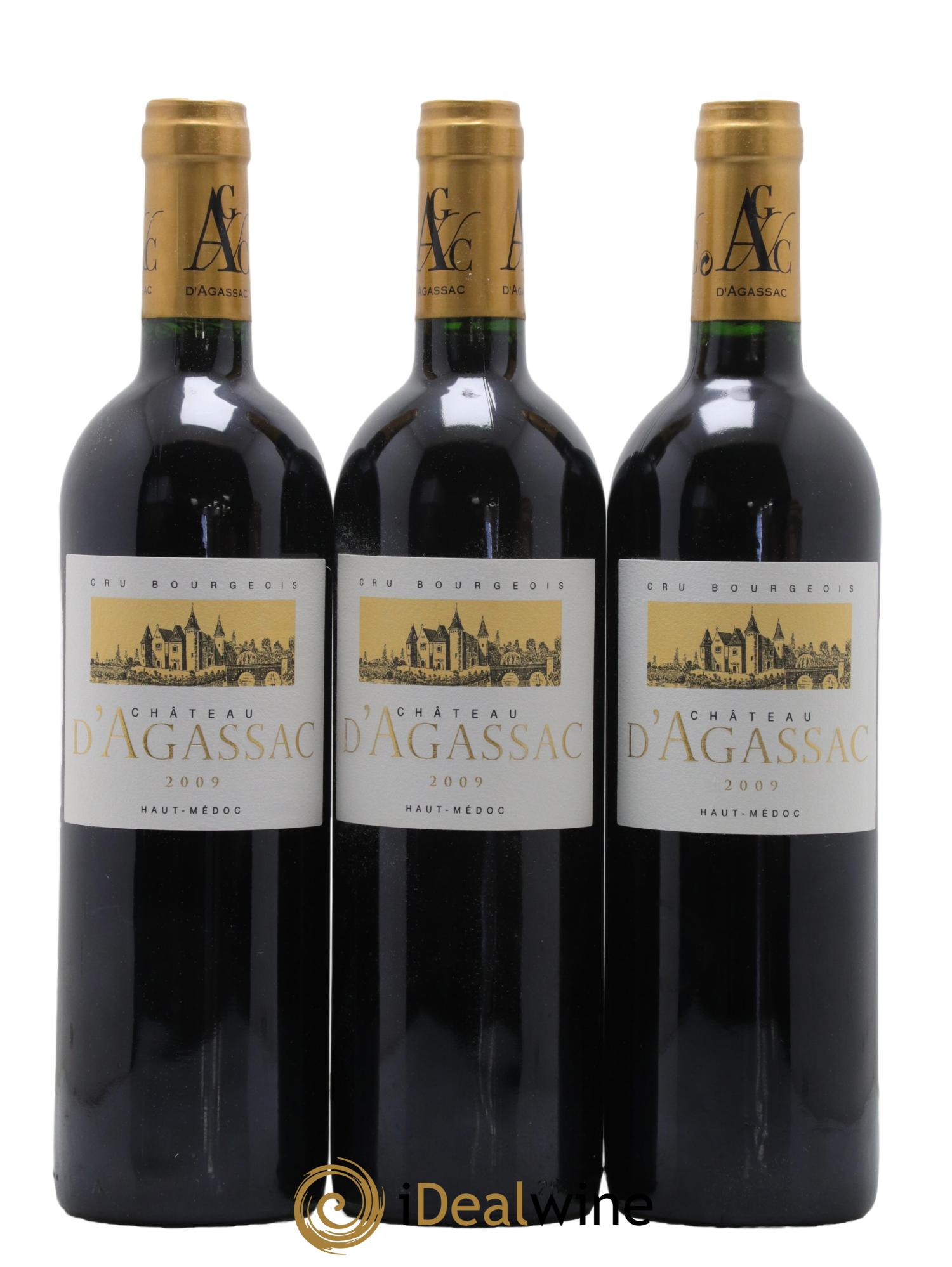 Château d' Agassac Cru Bourgeois 2009 - Lot de 3 bouteilles - 0