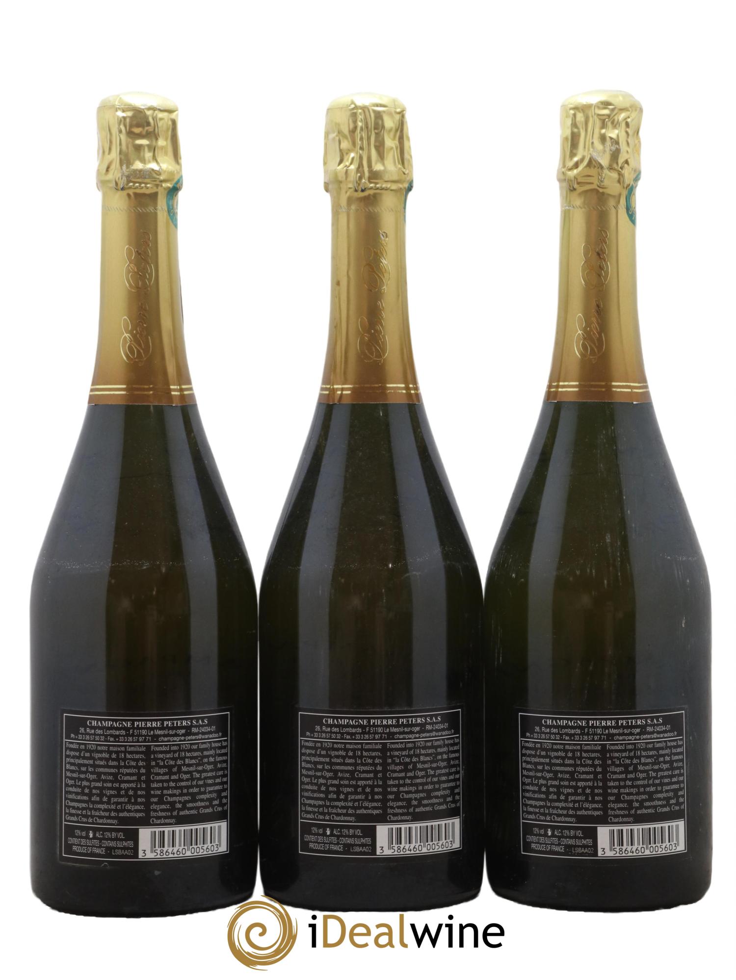 Cuvée Spéciale les Chétillons Blanc de Blancs Brut Pierre Péters  2000 - Lotto di 3 bottiglie - 1
