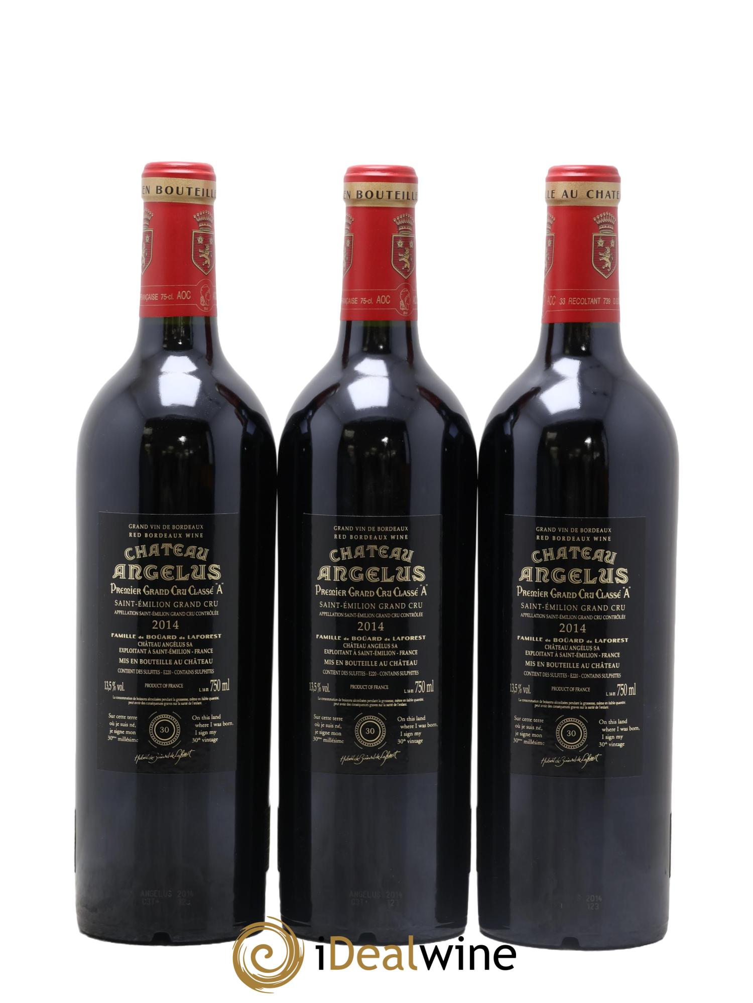 Château Angélus 1er Grand Cru Classé A 2014 - Lotto di 6 bottiglie - 4
