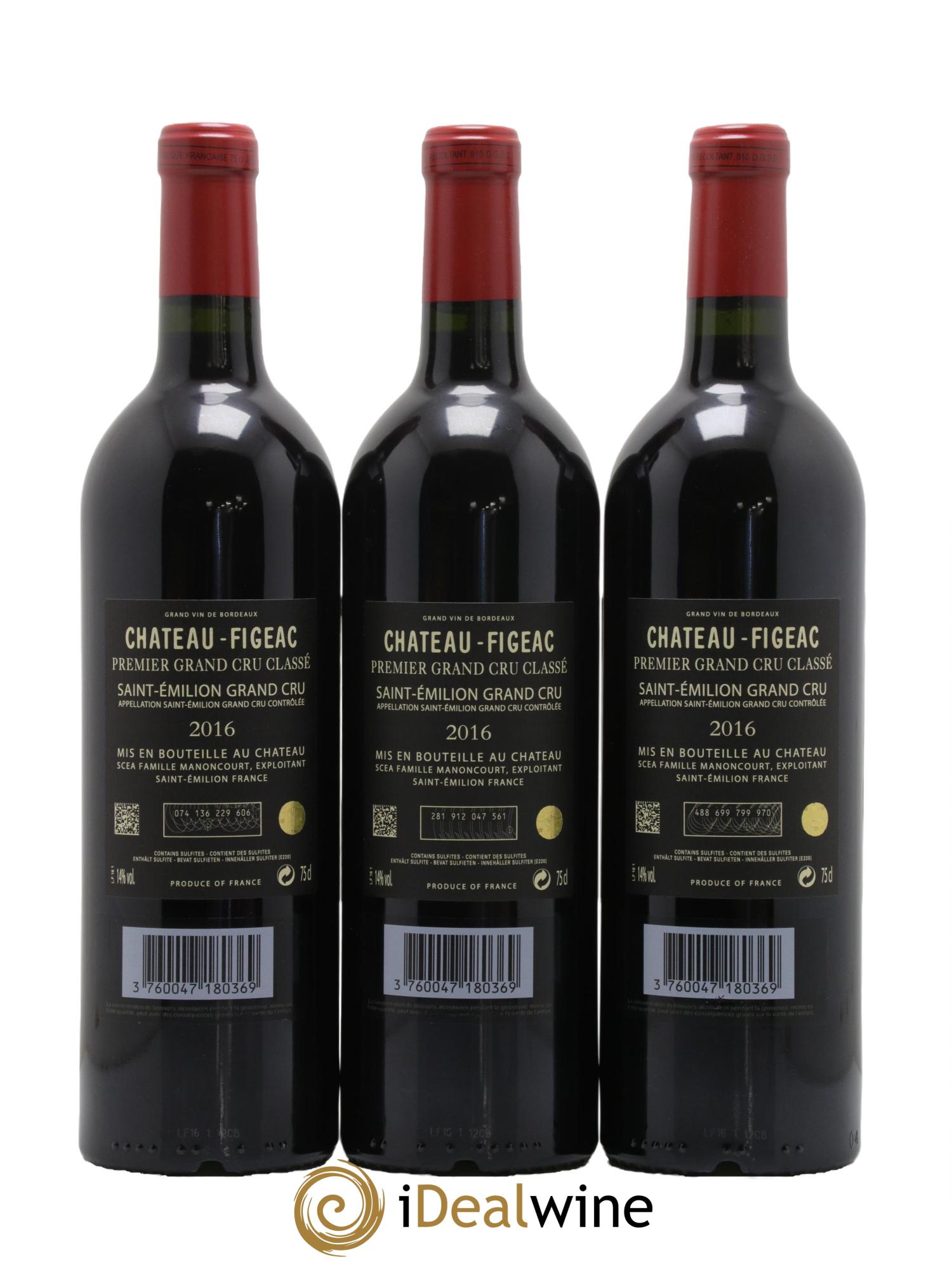 Château Figeac 1er Grand Cru Classé A 2016 - Lot de 6 bouteilles - 4
