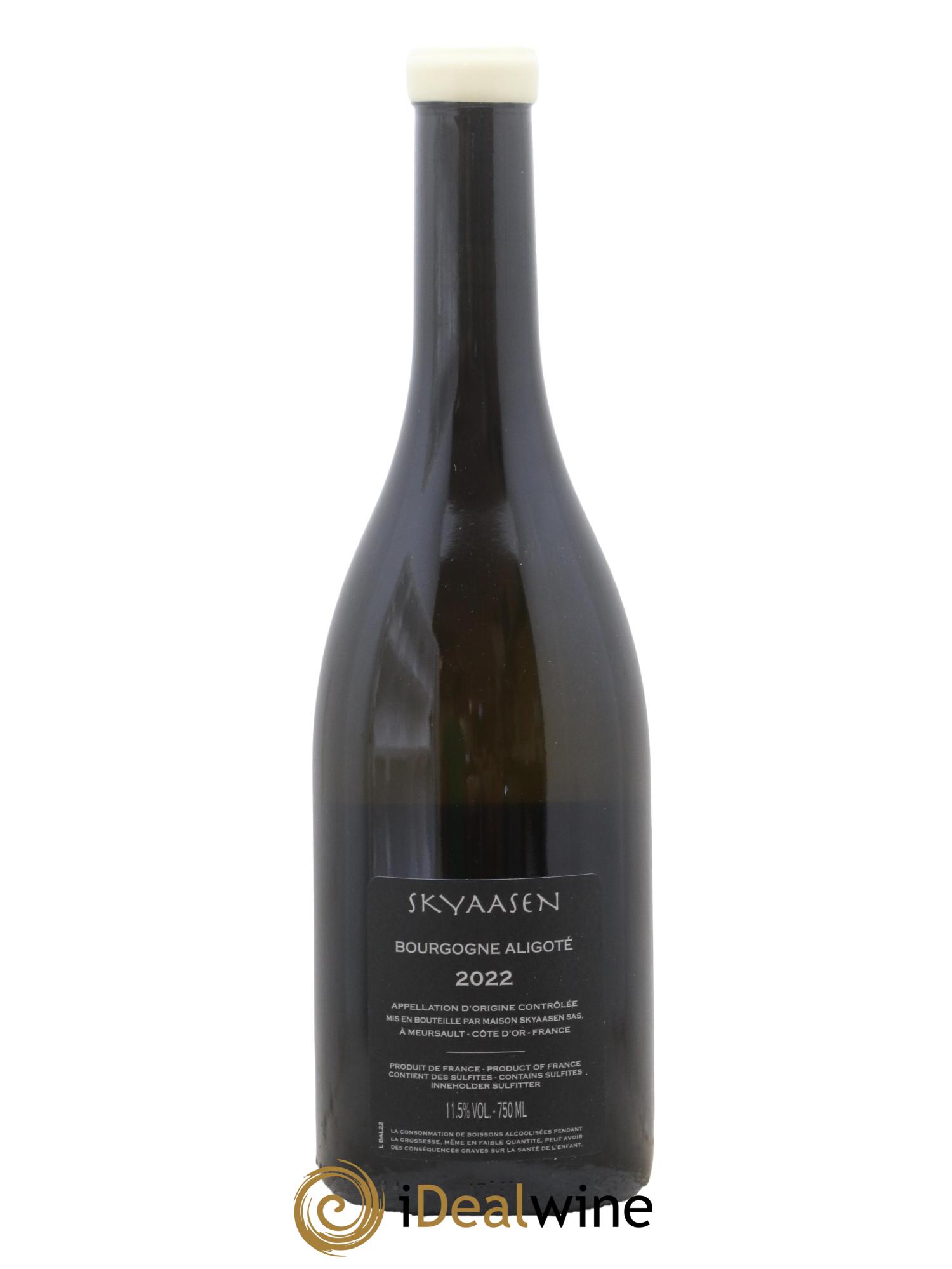 Bourgogne Aligoté Maison Skyaasen 2022 - Lot de 1 bouteille - 1