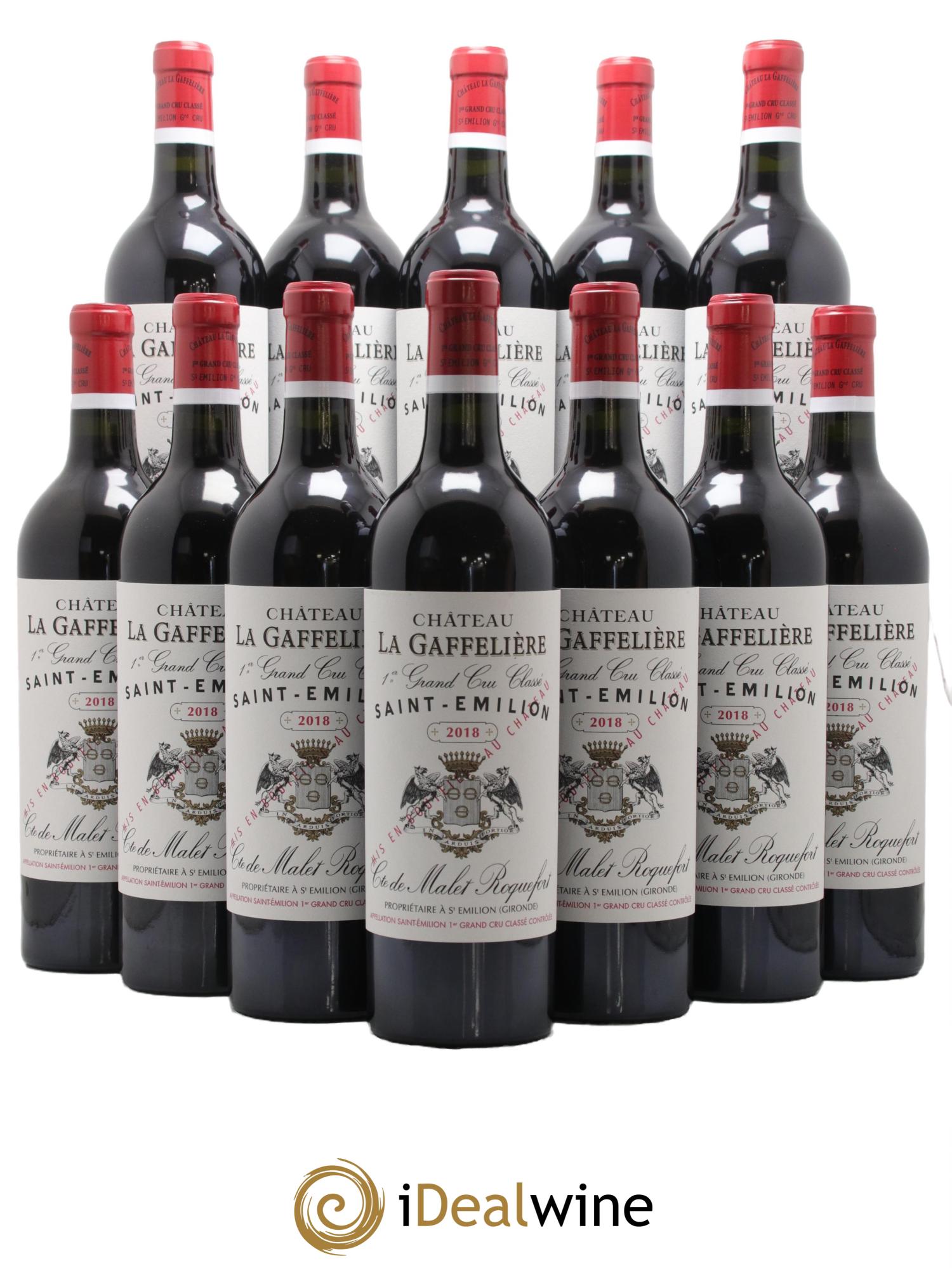 Château la Gaffelière 1er Grand Cru Classé B 2018 - Lot de 12 bouteilles - 0