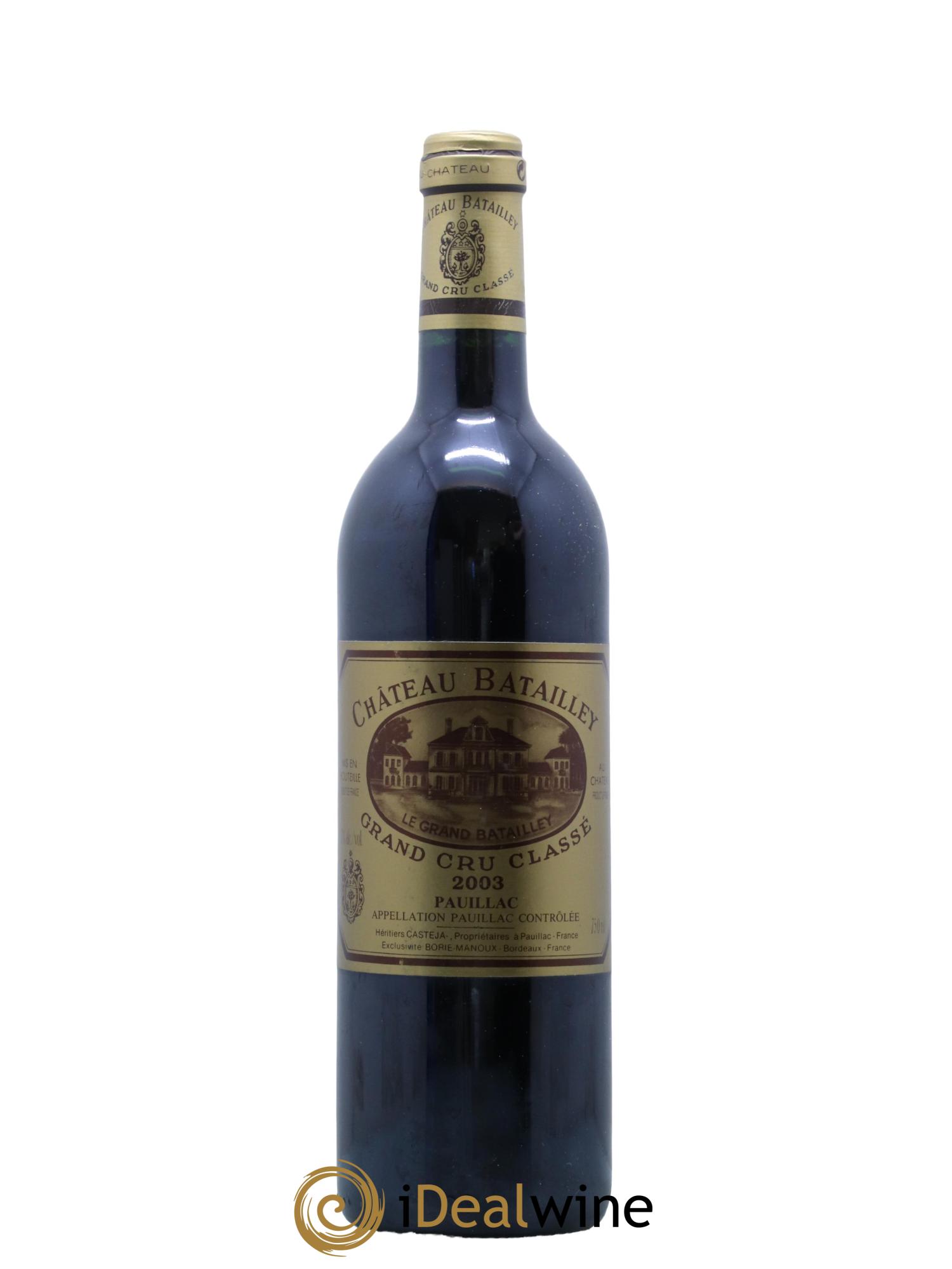 Château Batailley 5ème Grand Cru Classé 2003 - Posten von 1 Flasche - 0