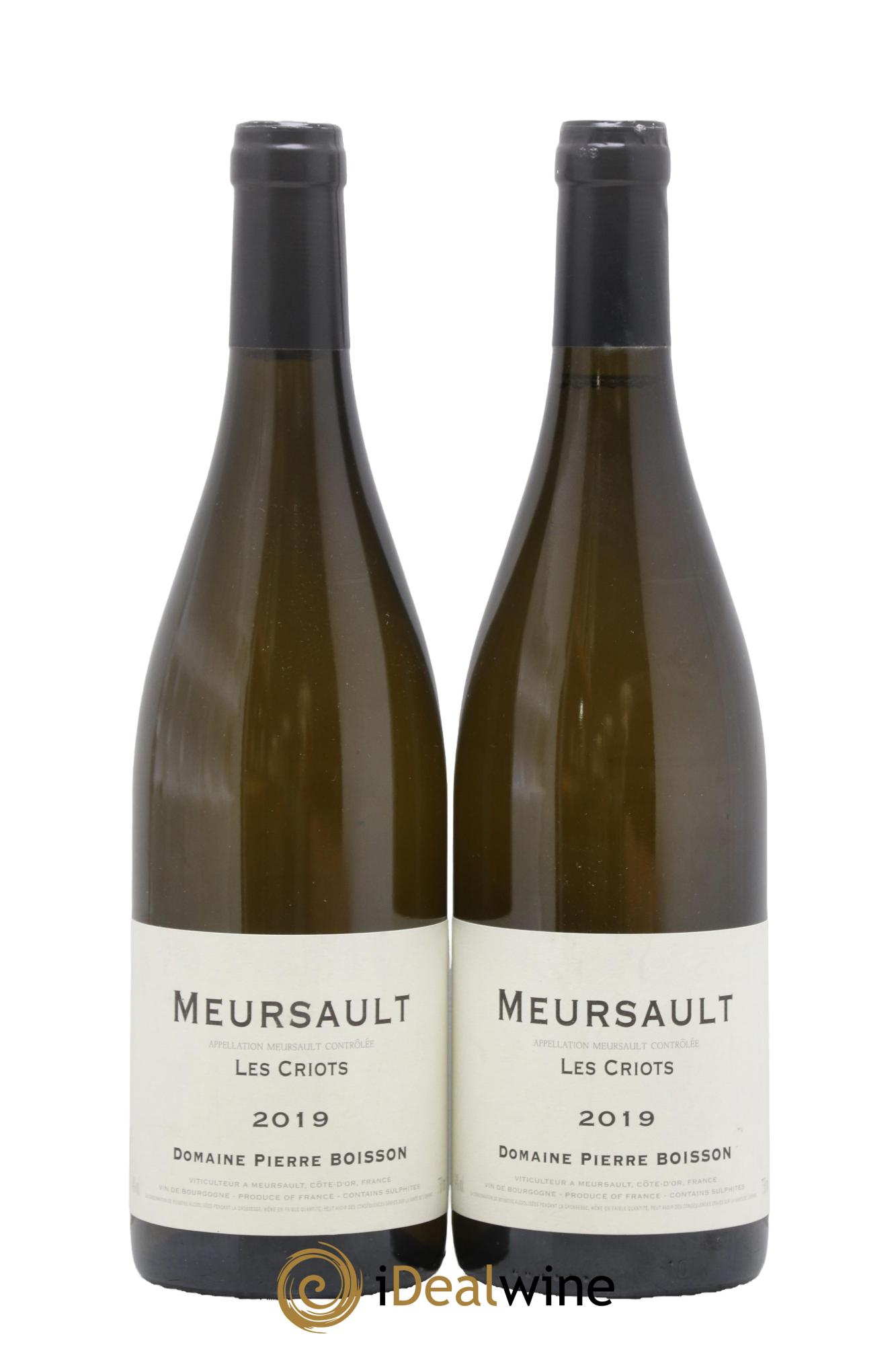 Meursault Les Criots Pierre Boisson (Domaine) 2019 - Posten von 2 Flaschen - 0