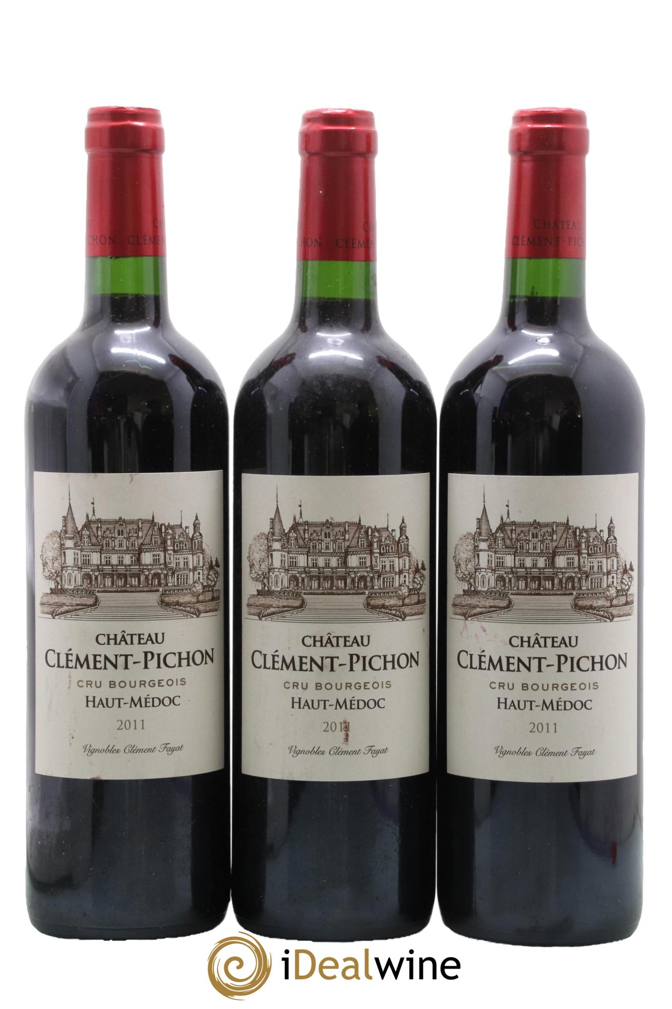 Château Clément-Pichon Cru Bourgeois 2011 - Lot de 3 bouteilles - 0
