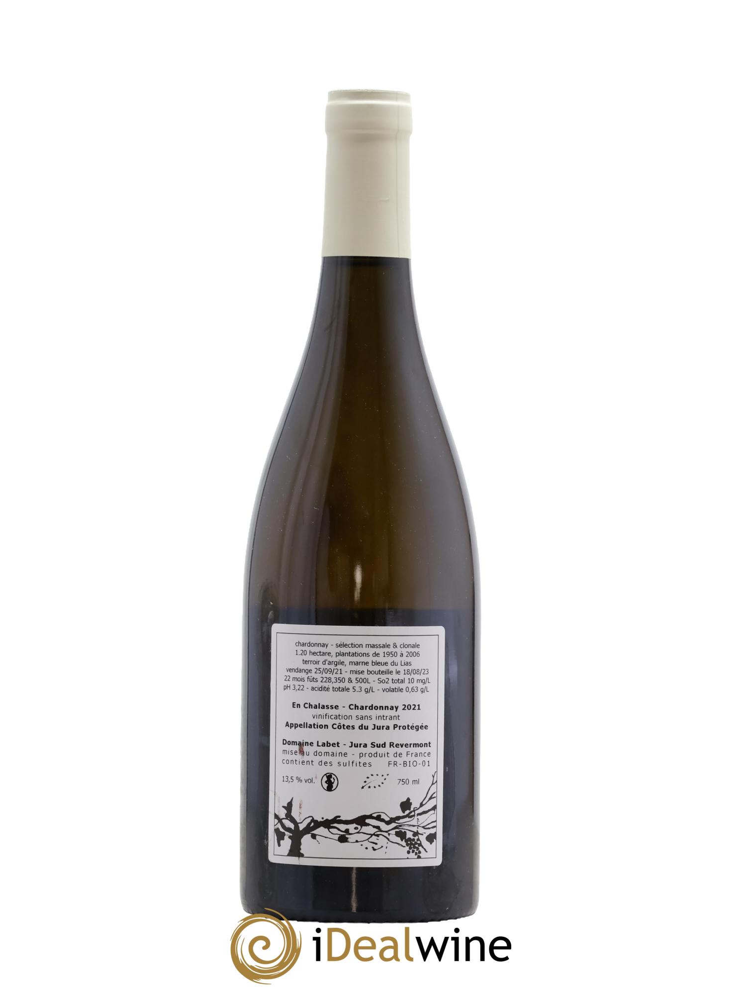 Côtes du Jura Chardonnay En Chalasse Romain - Julien - Charline Labet 2021 - Lot de 1 bouteille - 1