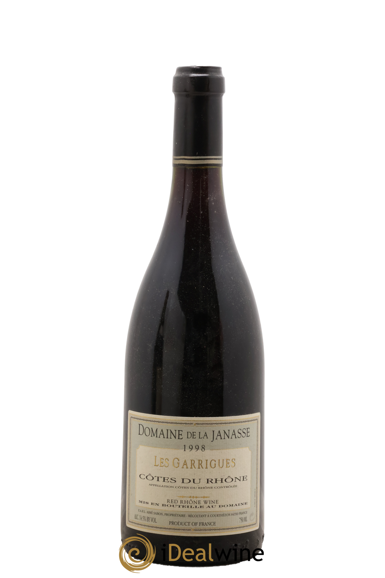 Côtes-du-Rhône La Janasse (Domaine de) Les Garrigues Aimé Sabon 1998 - Lot de 1 bouteille - 0
