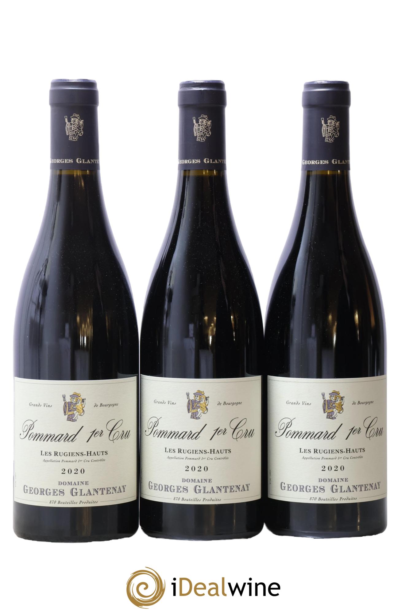 Pommard 1er Cru Les Rugiens-Hauts Georges Glantenay 2020 - Lot de 3 bouteilles - 0
