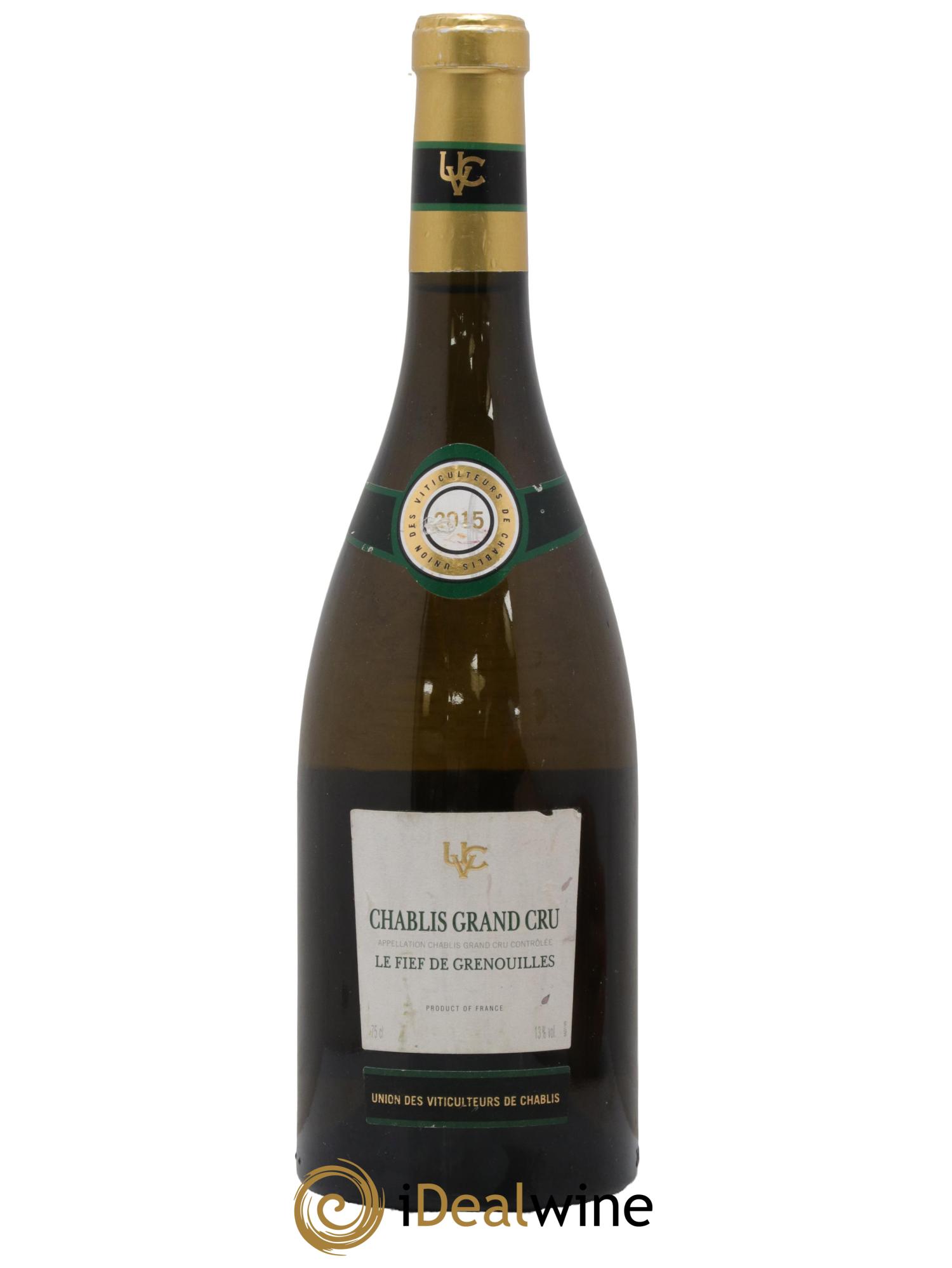 Chablis Grand Cru Le Fief de Grenouilles Union des viticulteurs de Chablis 2015 - Lot de 1 bouteille - 0