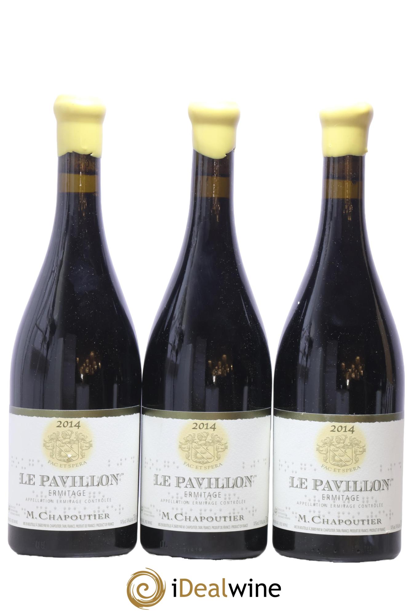 Hermitage Ermitage Le Pavillon Chapoutier 2014 - Lot of 3 bottles - 0