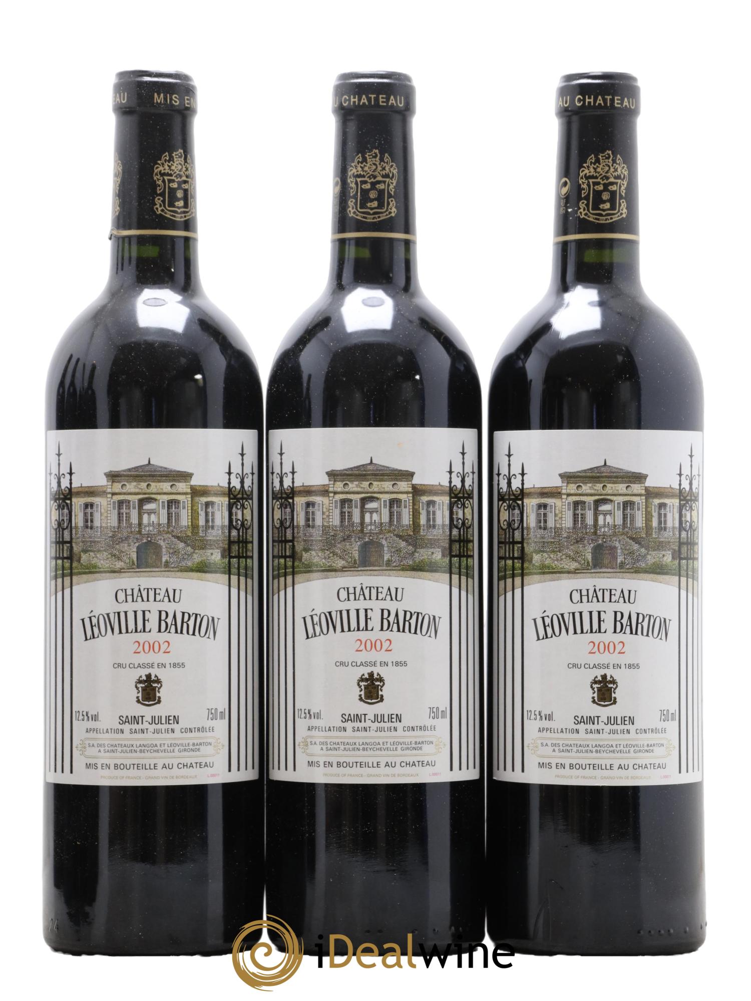 Château Léoville Barton 2ème Grand Cru Classé 2002 - Lot de 6 bouteilles - 1