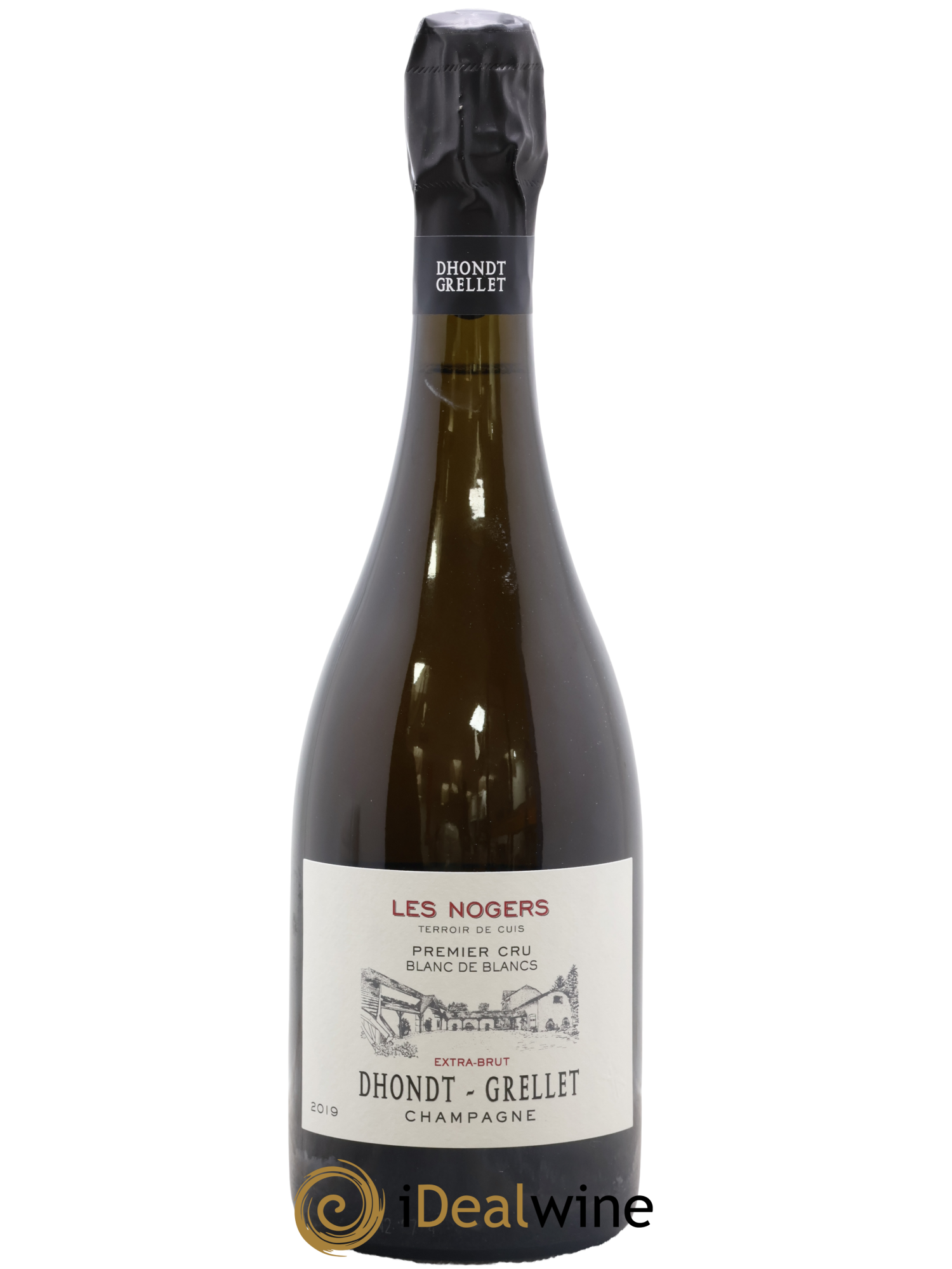 Les Nogers-Premier cru Blanc de Blancs Dhondt Grellet 2019 - Posten von 1 Flasche - 0