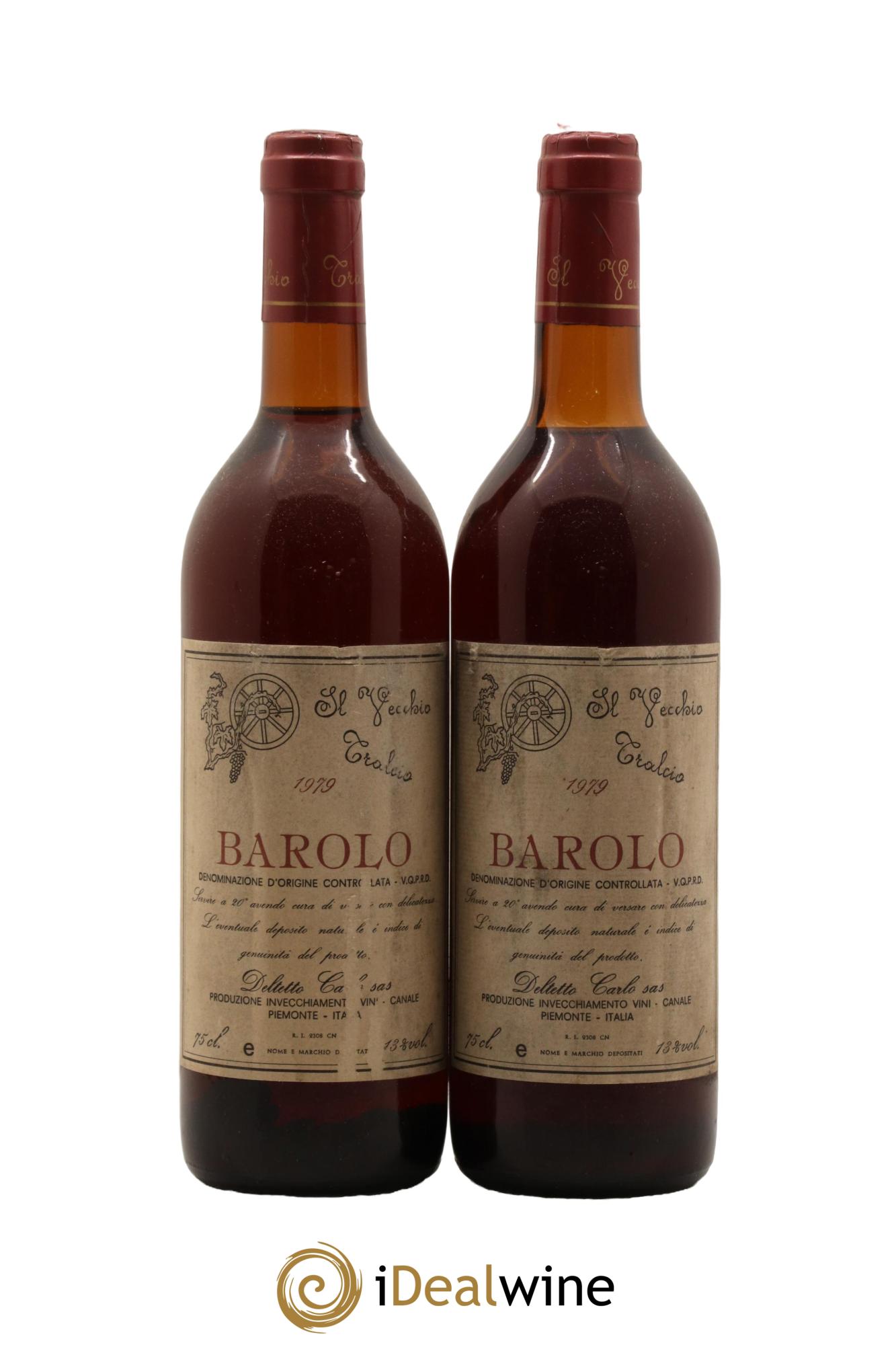 Barolo Carlo Deltetto 1979 - Lot de 2 bouteilles - 0