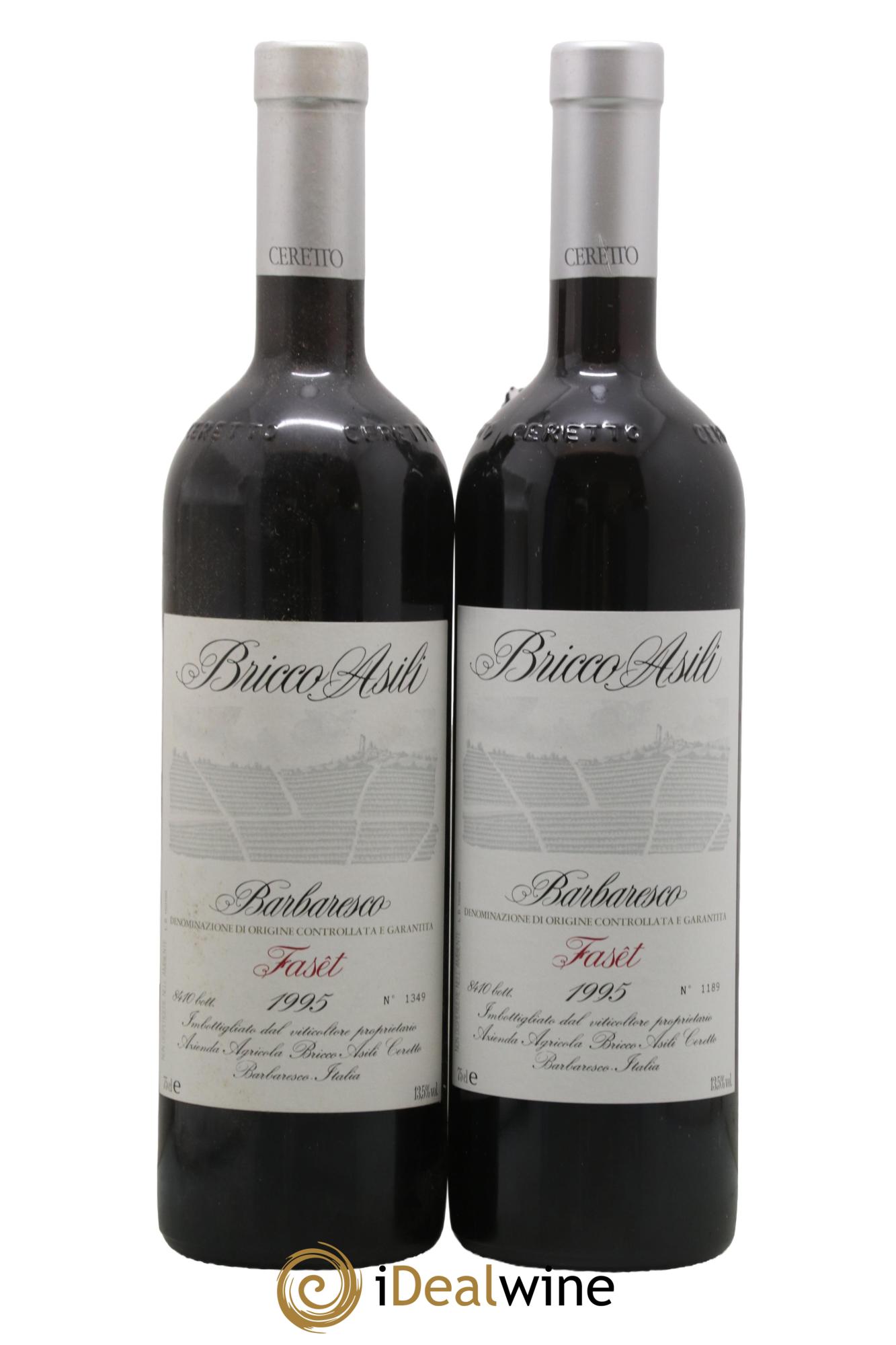 Barbaresco DOCG Bricco Asili Fasêt Ceretto 1995 - Lot de 2 bouteilles - 0