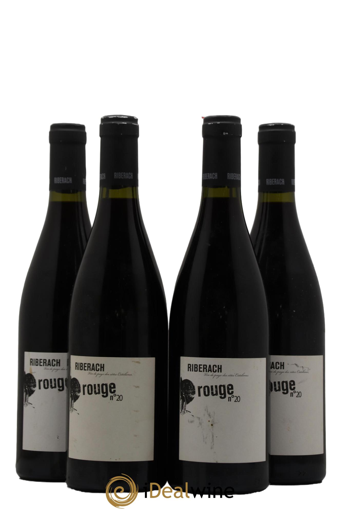 Côtes Catalanes (VDP des Côtes Catalanes) Rouge numero 20 Domaine Riberach 2020 - Posten von 4 Flaschen - 0