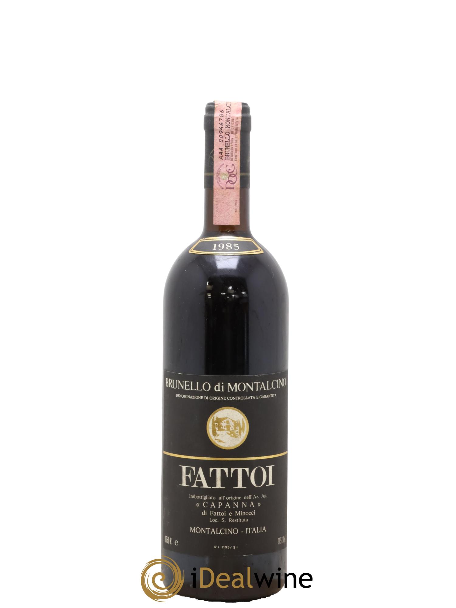 Brunello di Montalcino Fattoi Capanna 1985 - Lot de 1 bouteille - 0