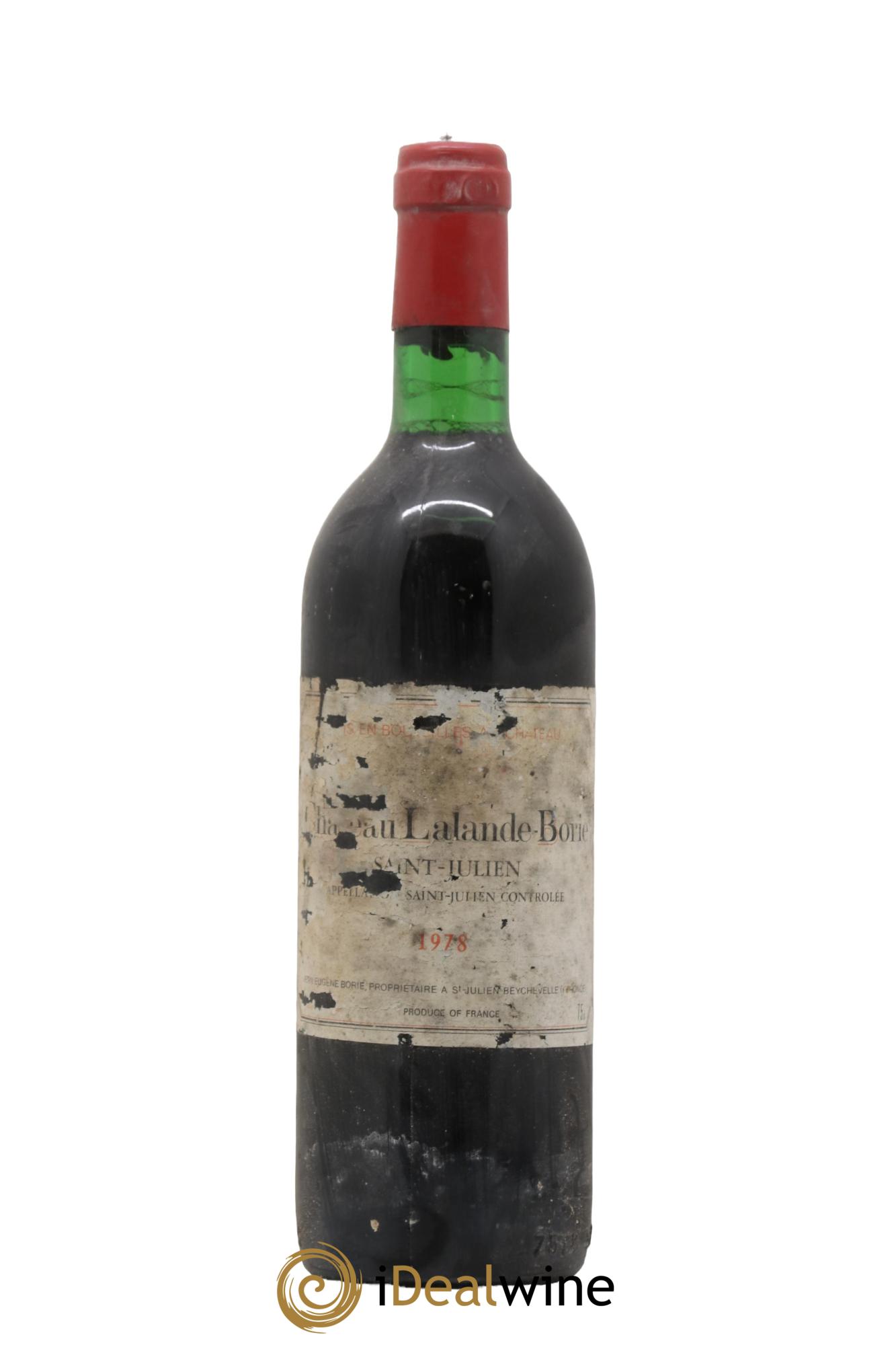 Château Lalande Borie 1978 - Lot de 1 bouteille - 0