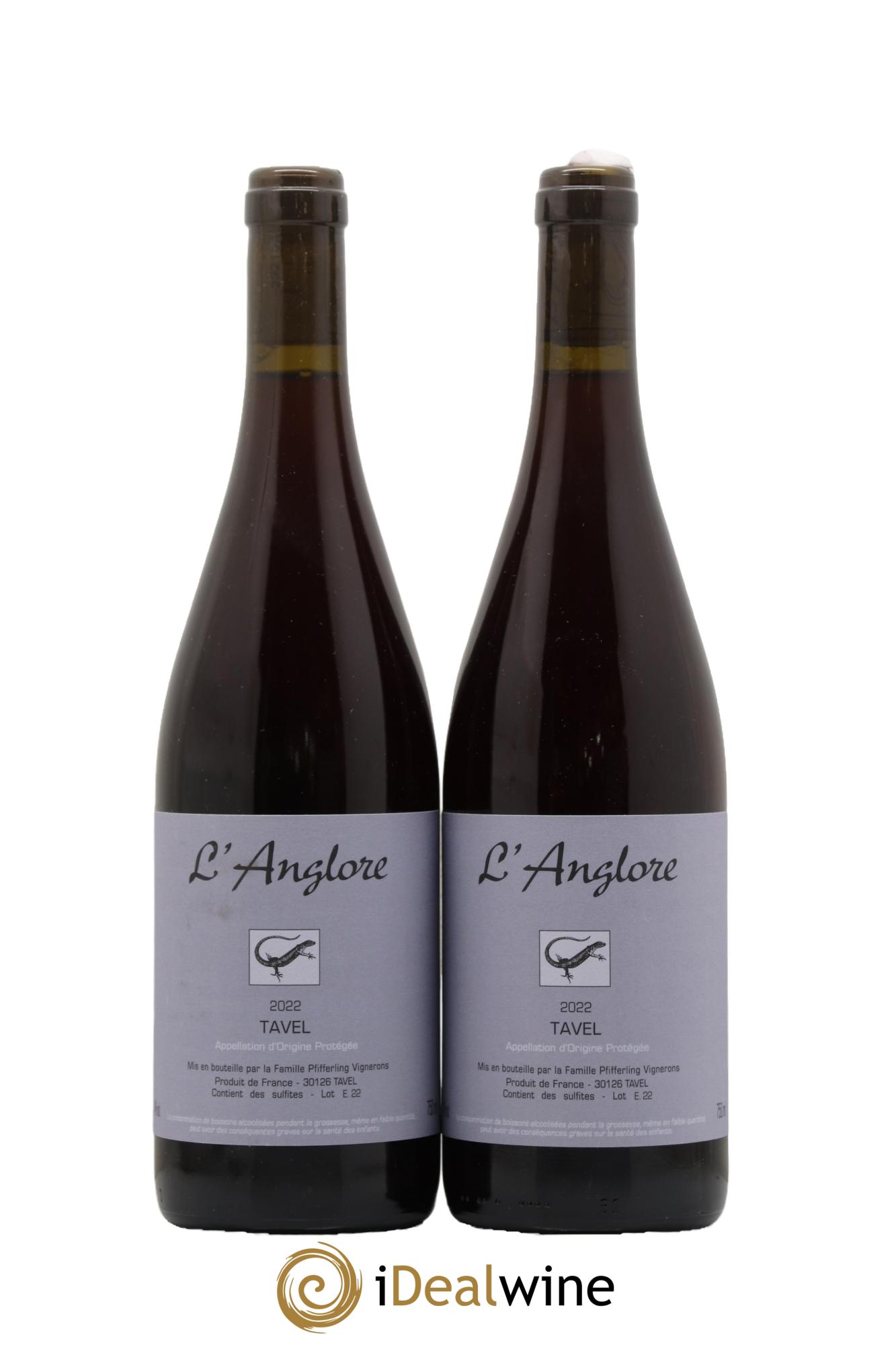 Tavel L'Anglore 2022 - Posten von 2 Flaschen - 0