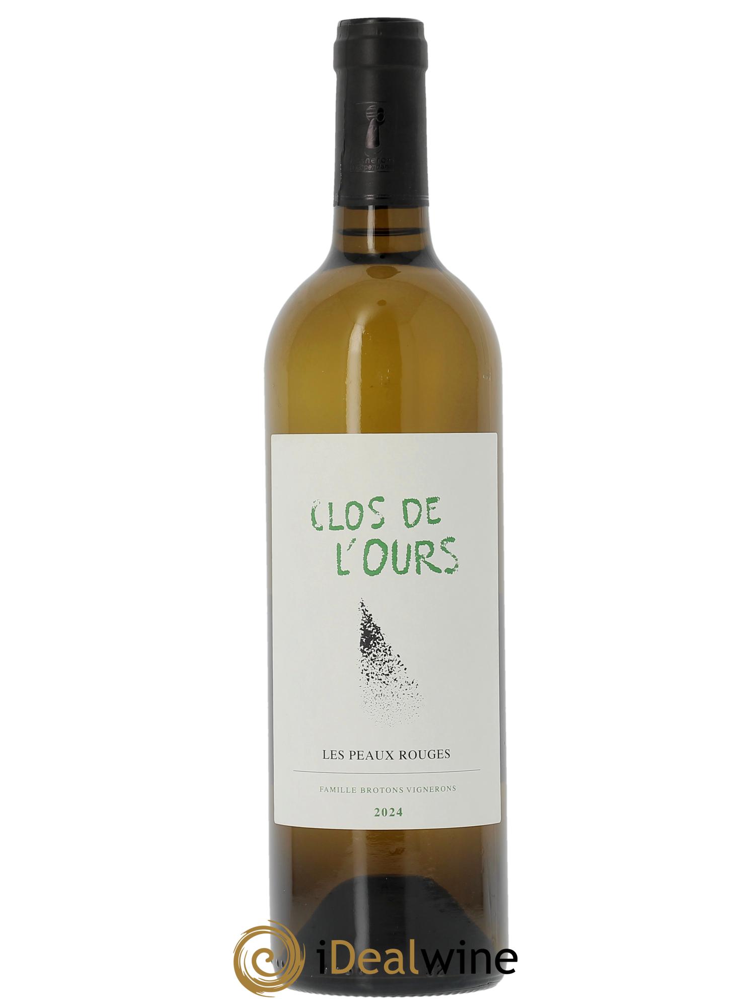 Vin de France Les Peaux Rouges Clos de l'Ours  2024 - Lot de 1 bouteille - 0