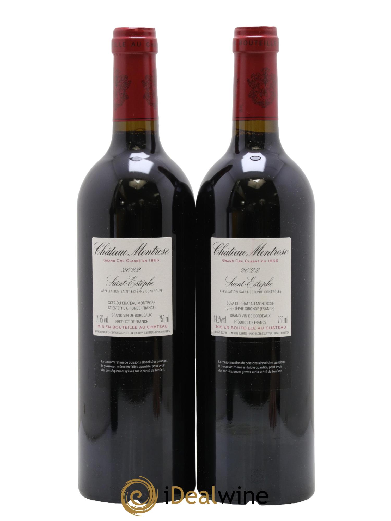 Château Montrose 2ème Grand Cru Classé 2022 - Lotto di 2 bottiglie - 1