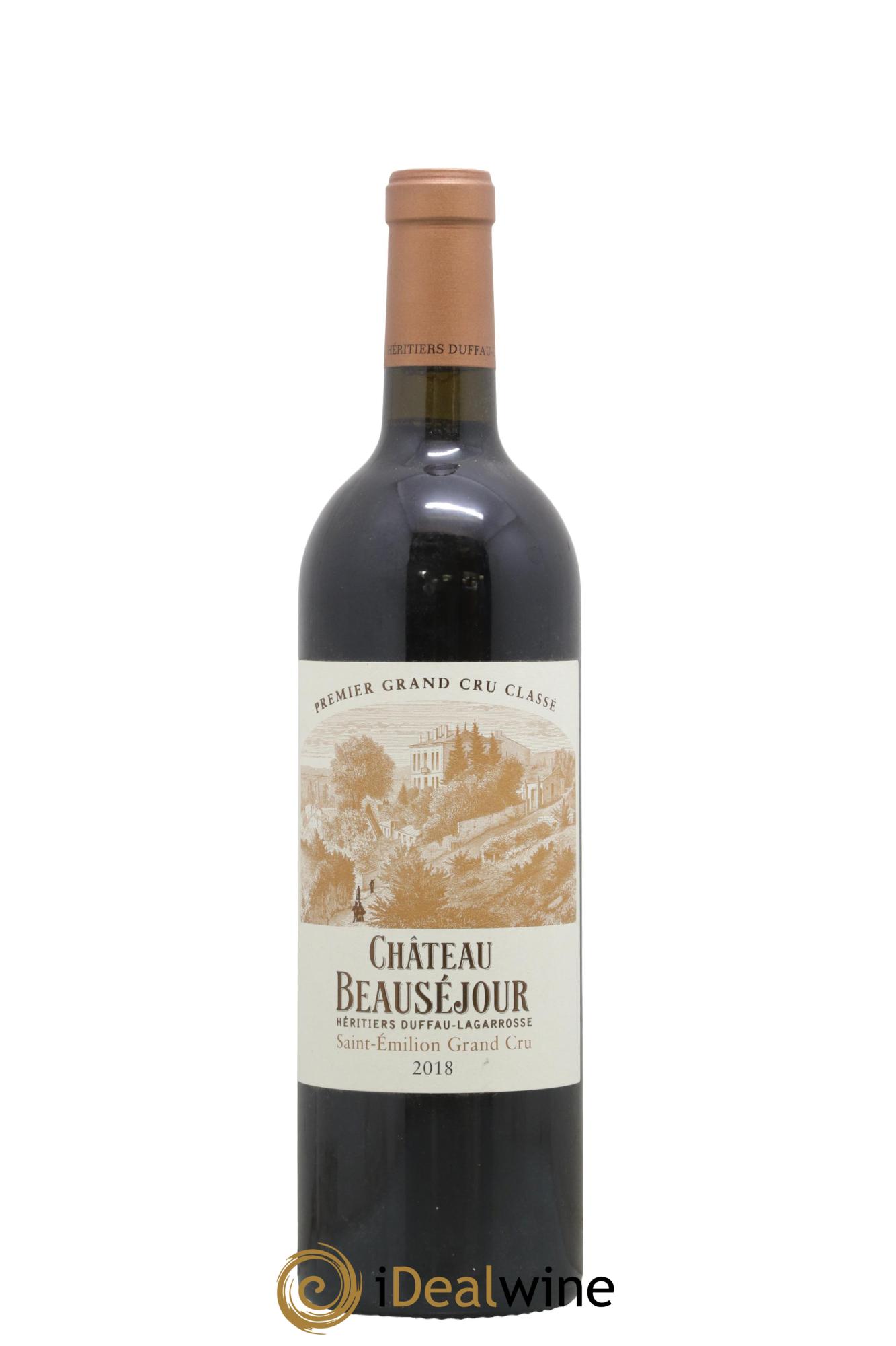 Château Beauséjour (Duffau-Lagarrosse) 1er Grand Cru Classé B 2018 - Lot de 1 bouteille - 0