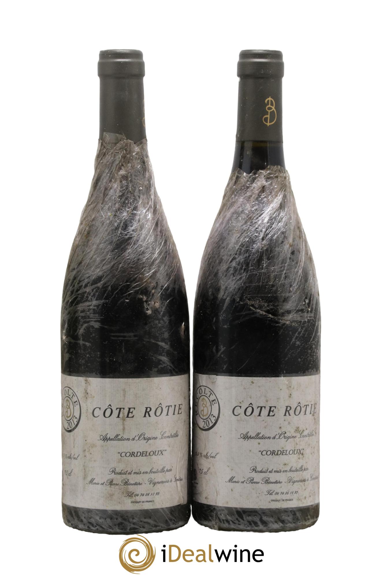 Côte-Rôtie Cordeloux Marie et Pierre Bénetière (Domaine) 2013 - Lot de 2 bouteilles - 0