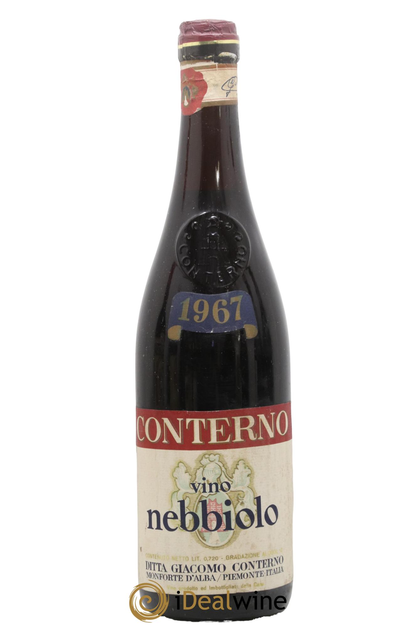 Nebbiolo d'Alba DOC Giacomo Conterno 1967 - Posten von 1 Flasche - 0